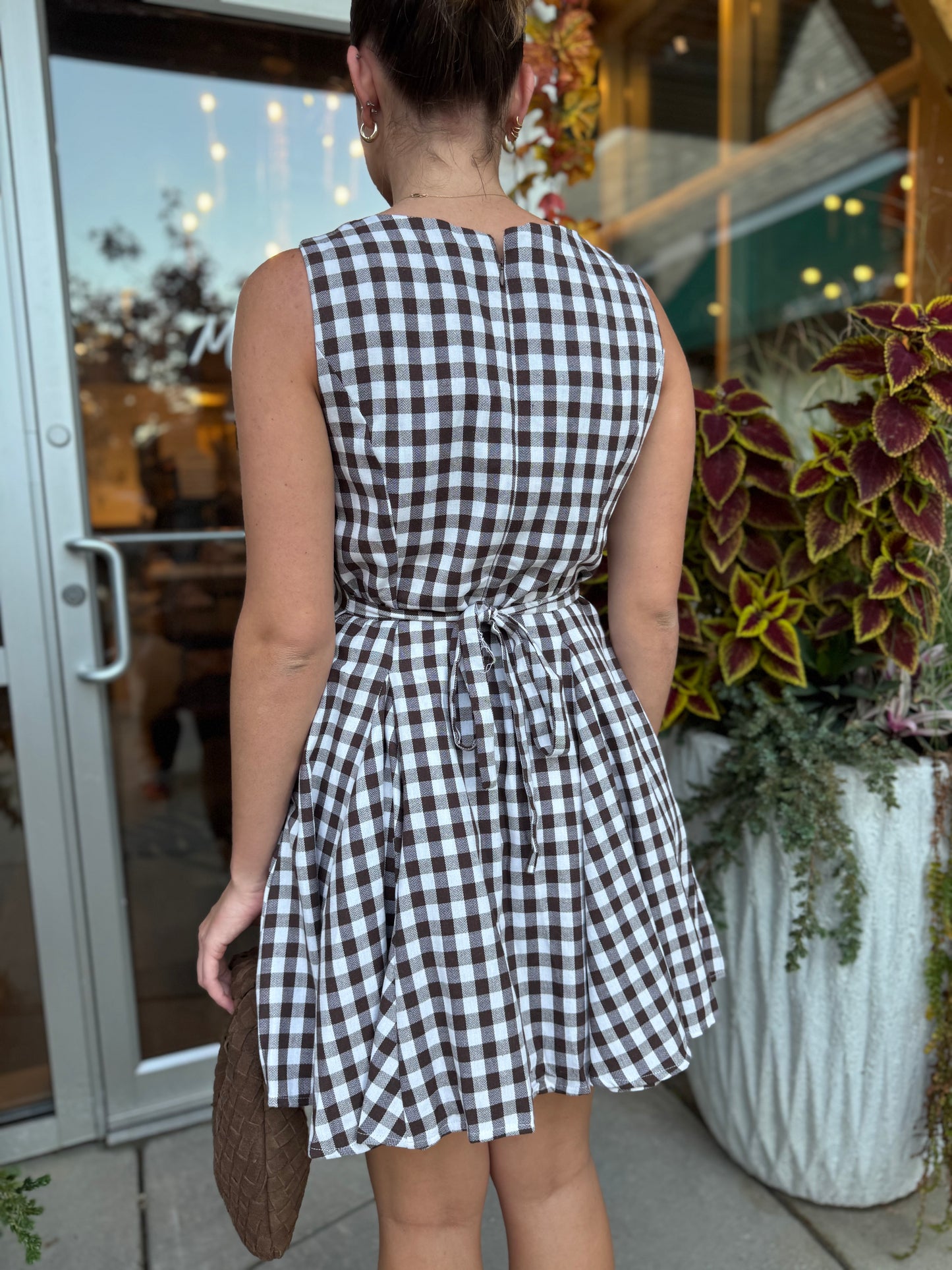 Gingham Mini Dress