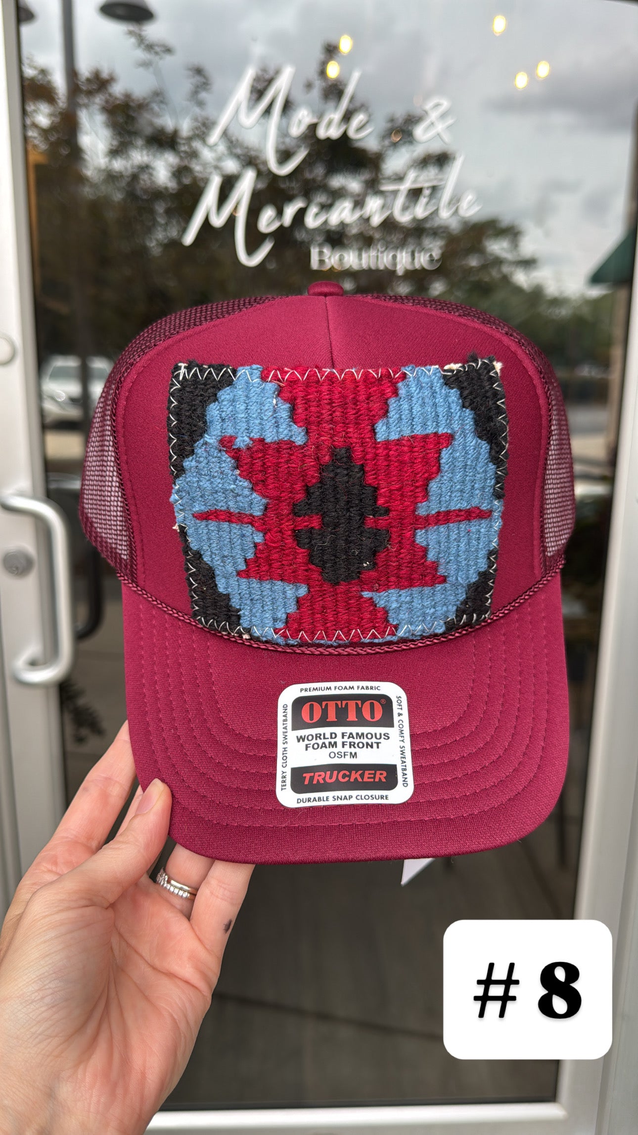 Garnet Orijinal Kilim Patch Trucker Hat