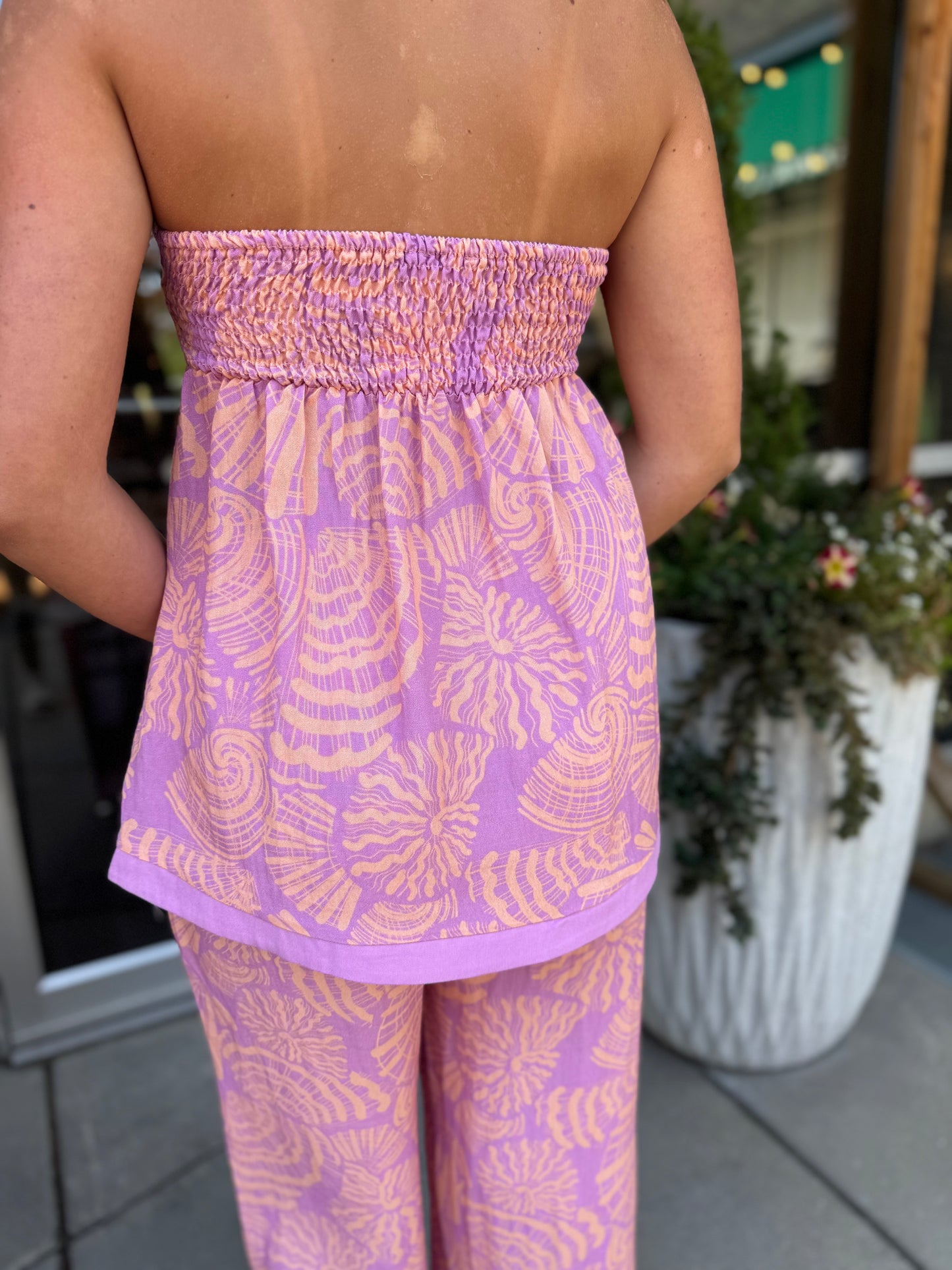 Pastel Shell Wide Leg Pant
