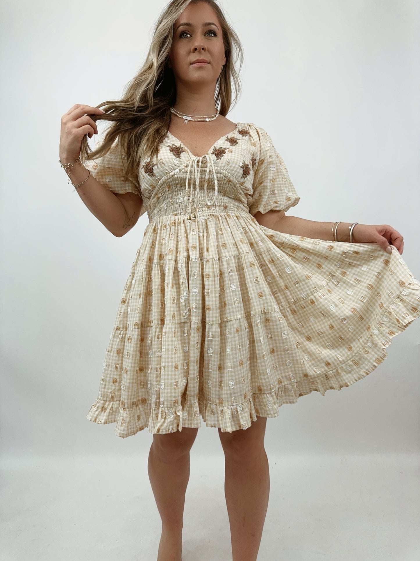 Tamar Sand Mini Dress