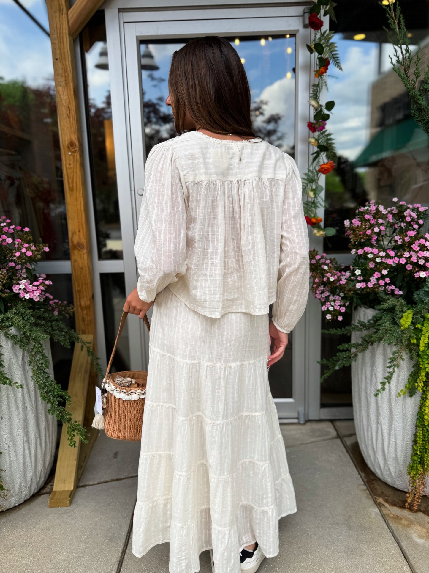 Lotus Gardenia Maxi Skirt