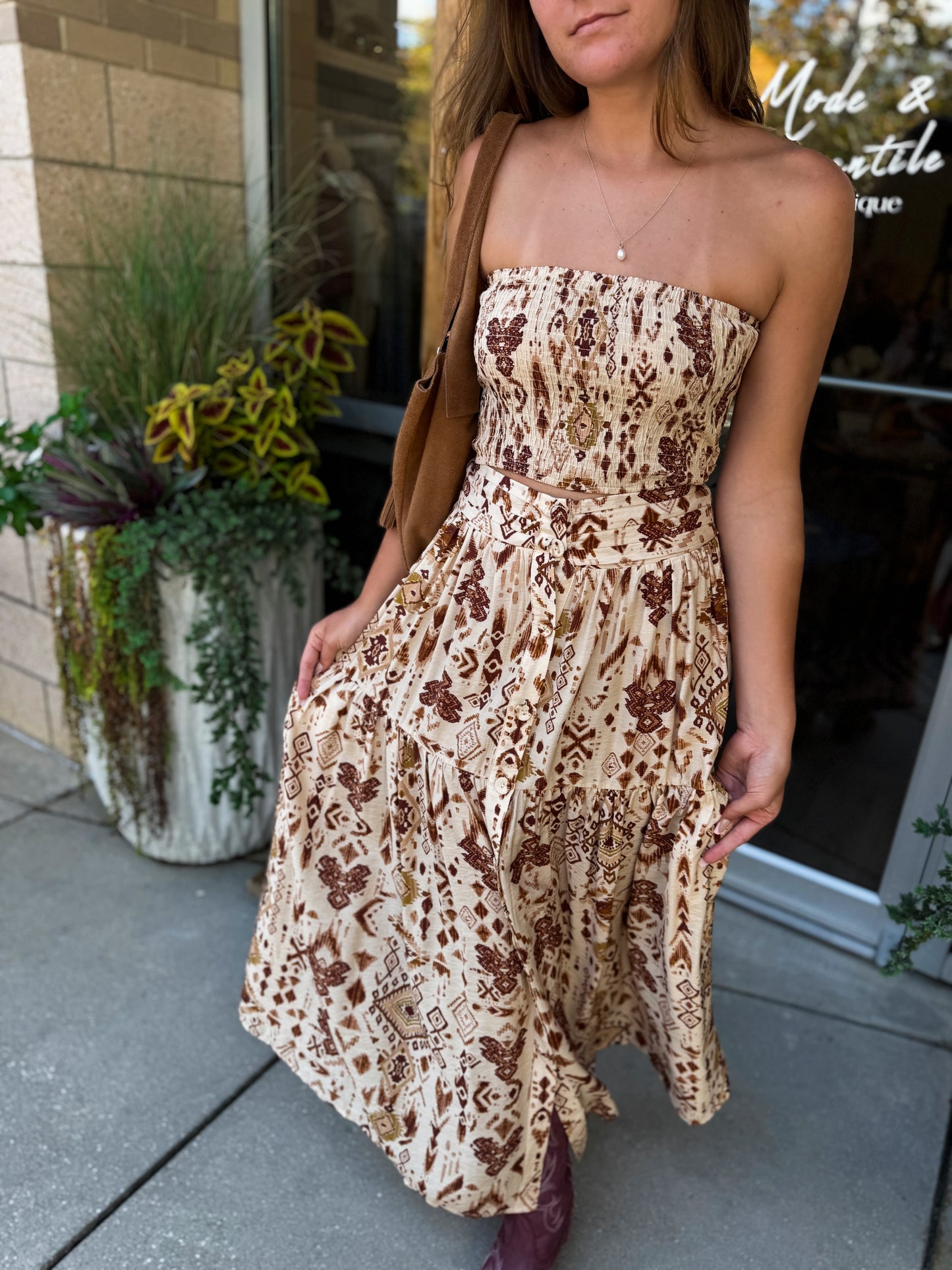 Aztec Maxi Skirt