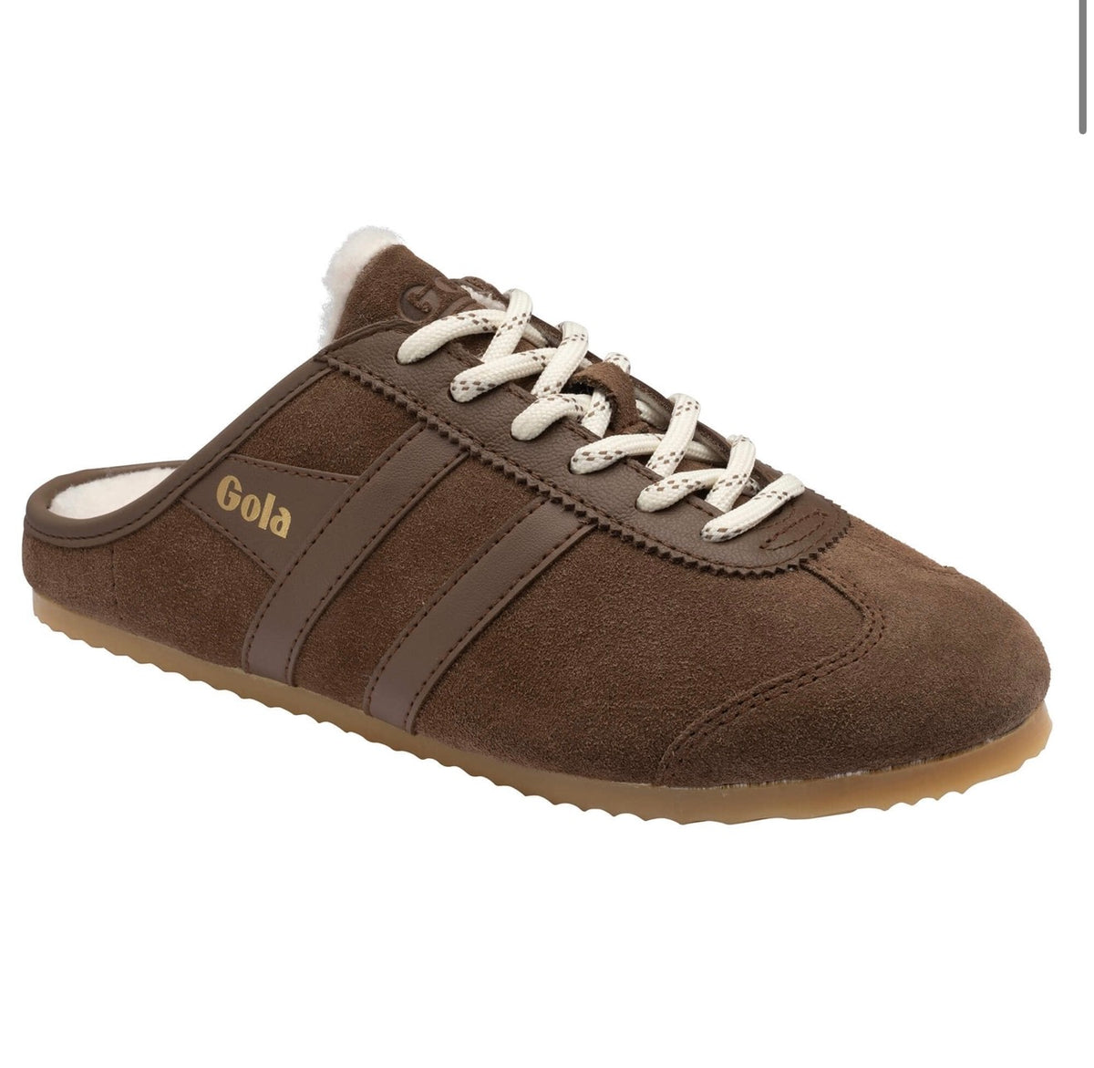 Gola Mocha Mule Sneaker, slip-on sneaker in mocha brown
