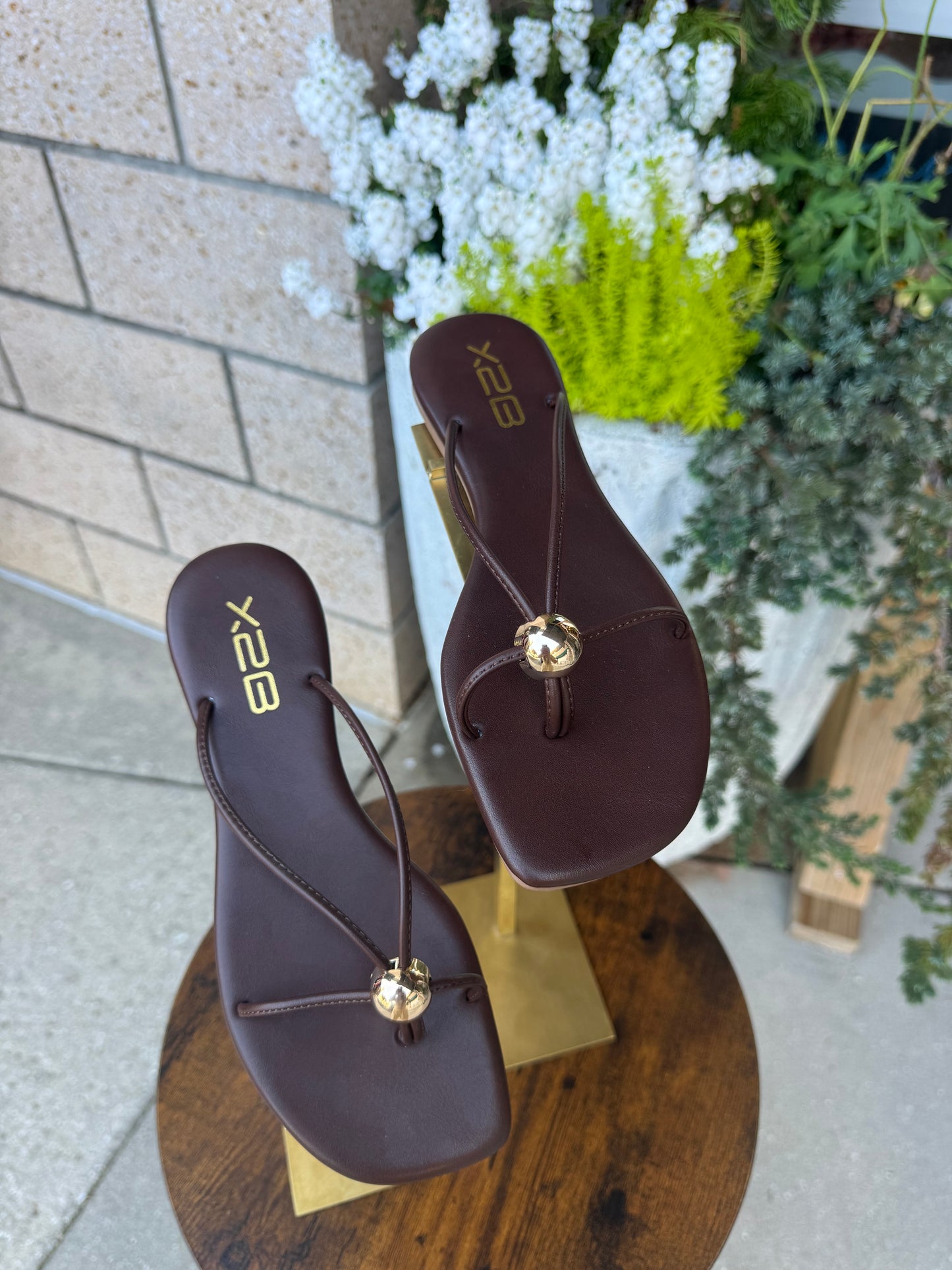 Chocolate Gold Ball Sandal