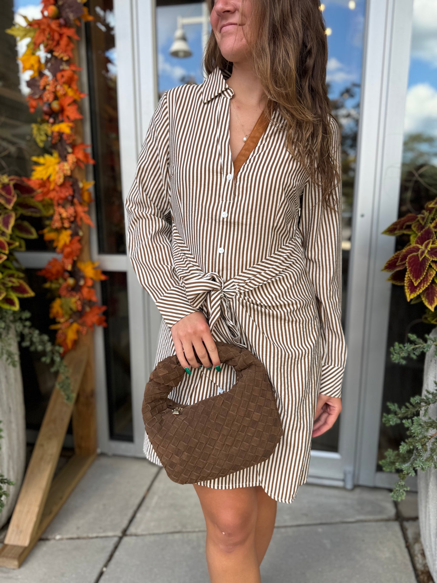 Long Sleeve Striped Dress