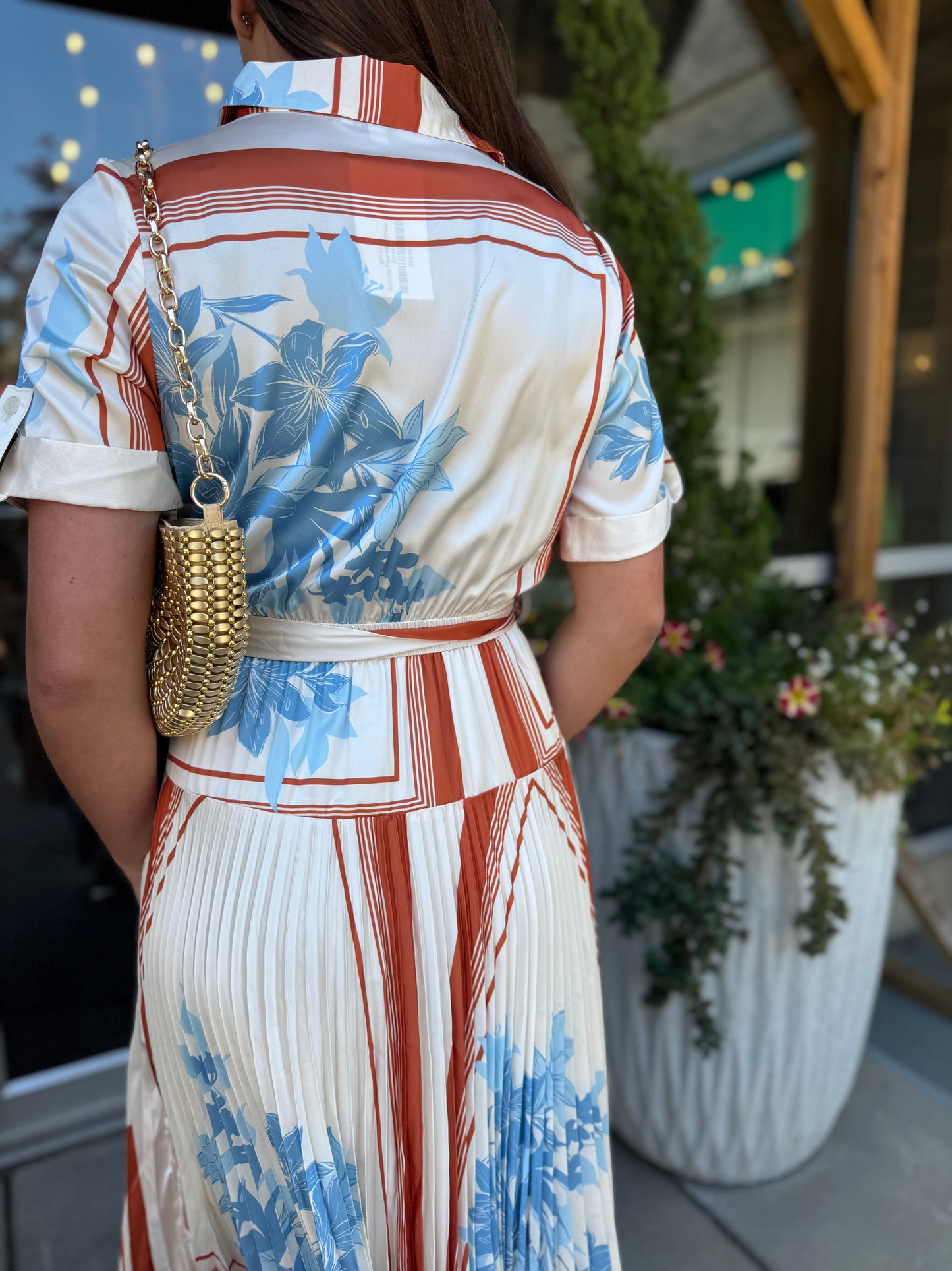 Sunrose Pleat Maxi Dress