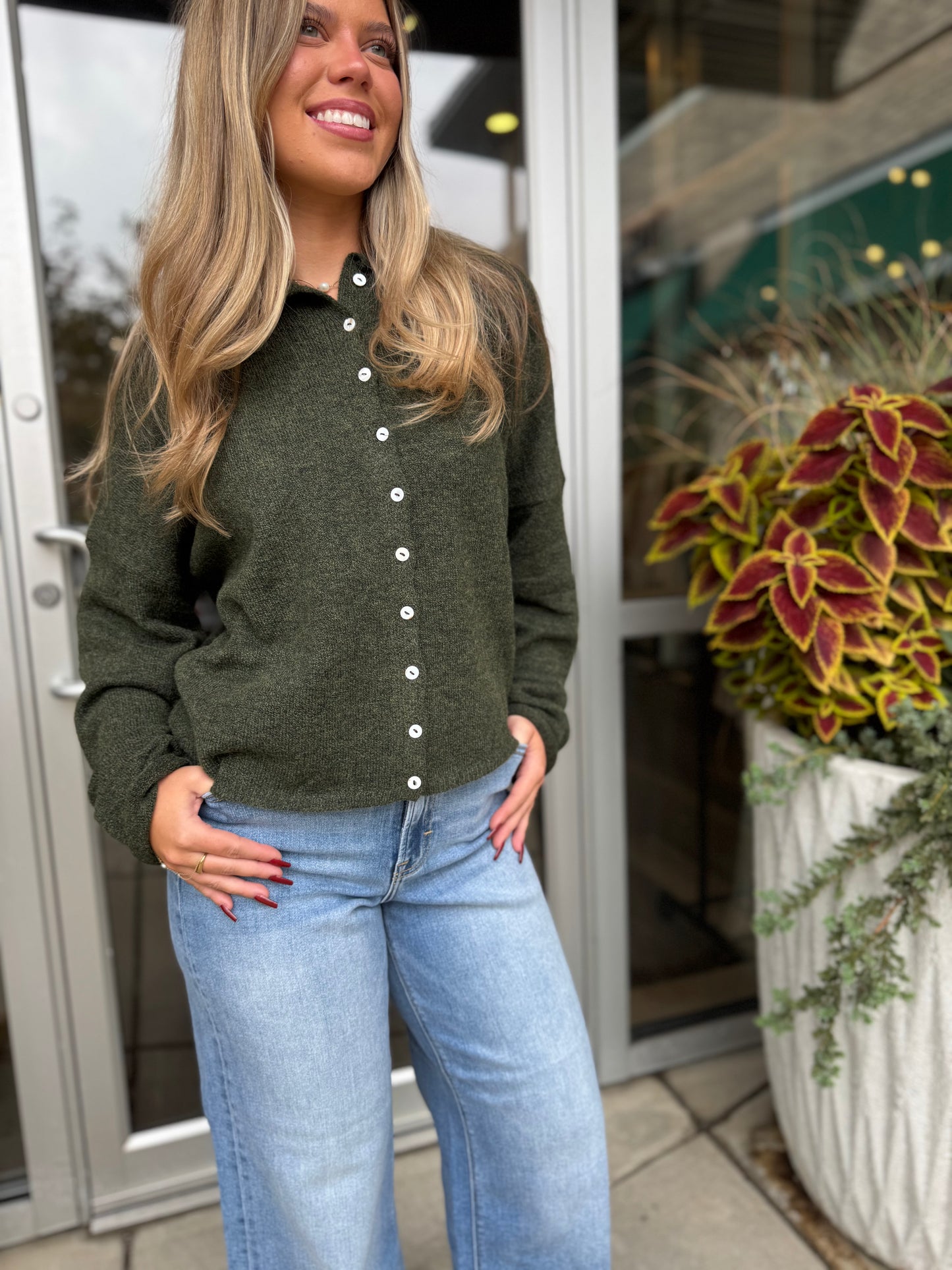 Hunter Green Knit