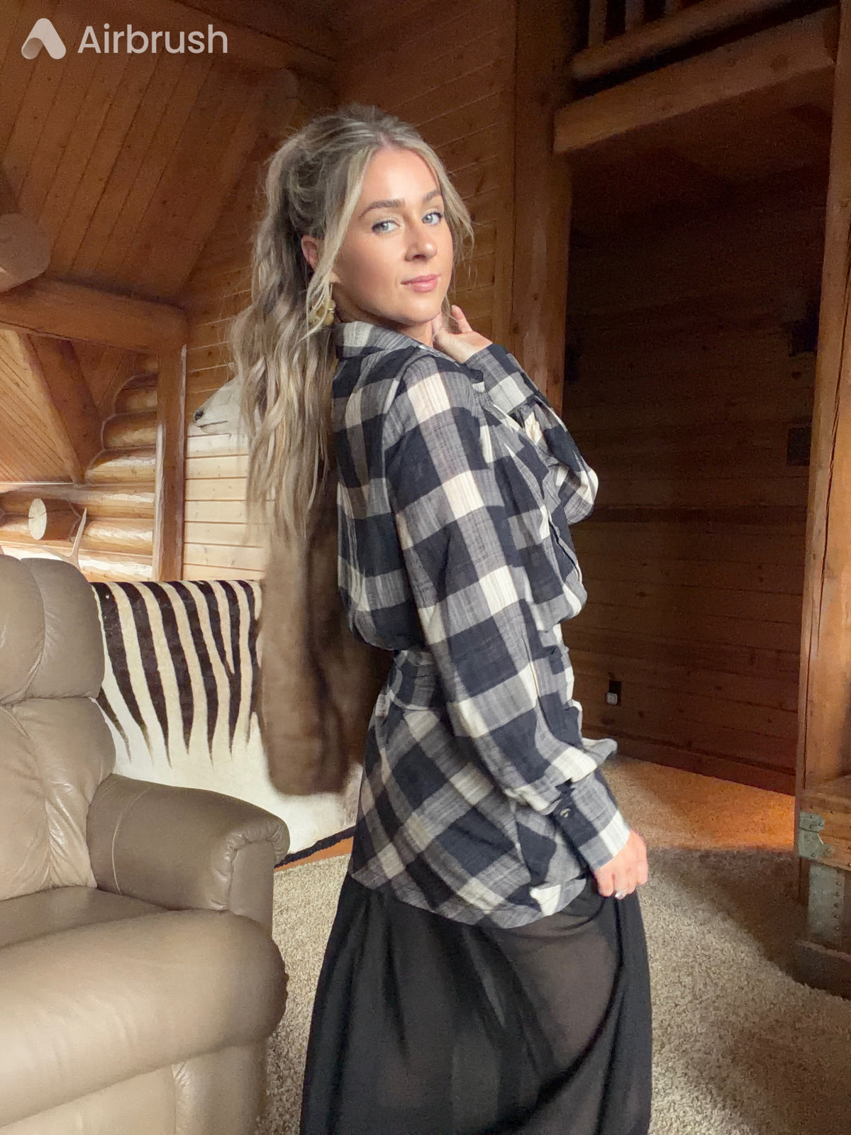 Checkered Maxi Dress