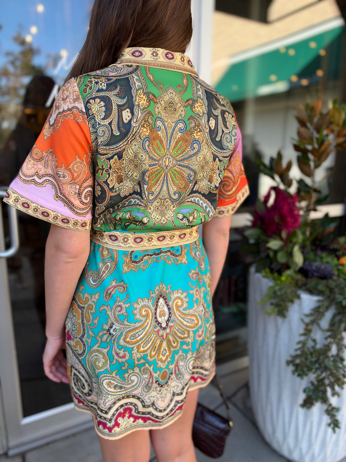 Paisley Tie Dress