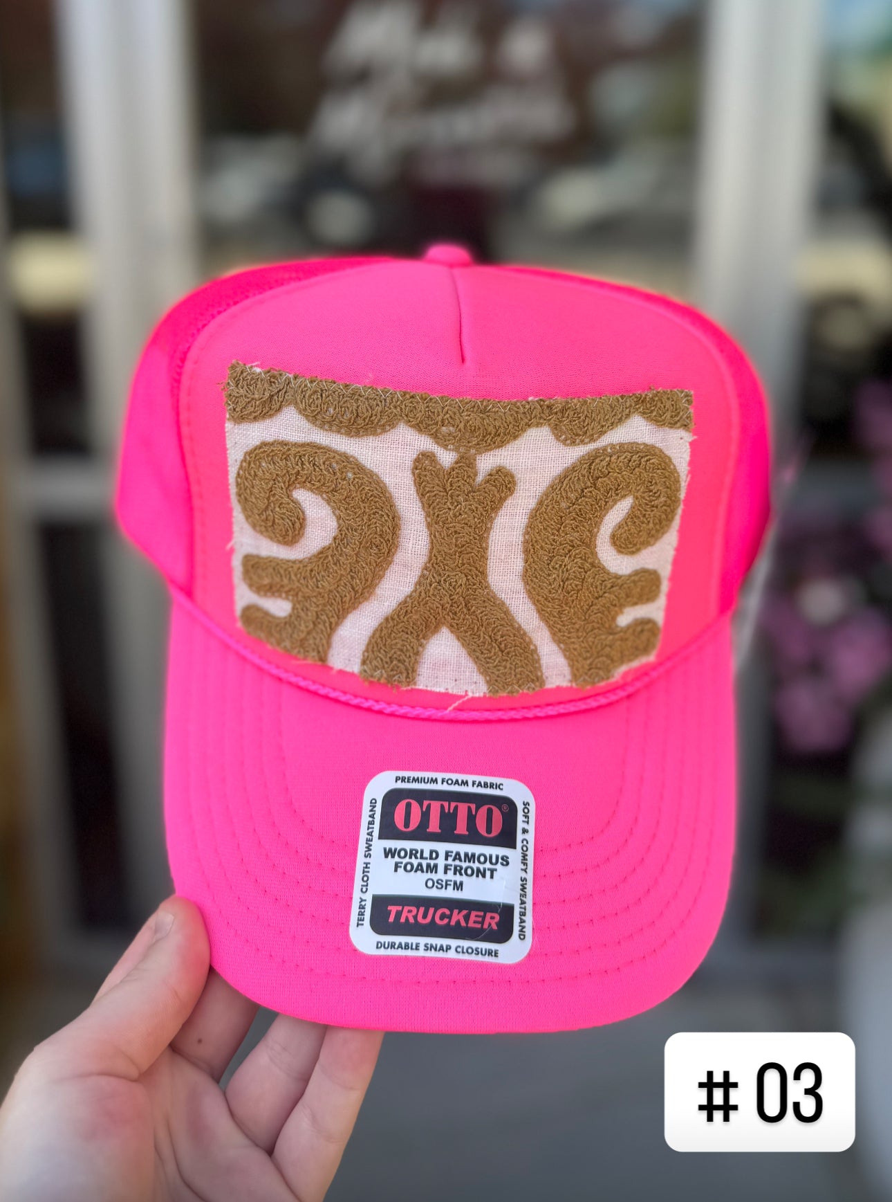 Hot Pink Orijinal Kilim Patch Trucker Hat