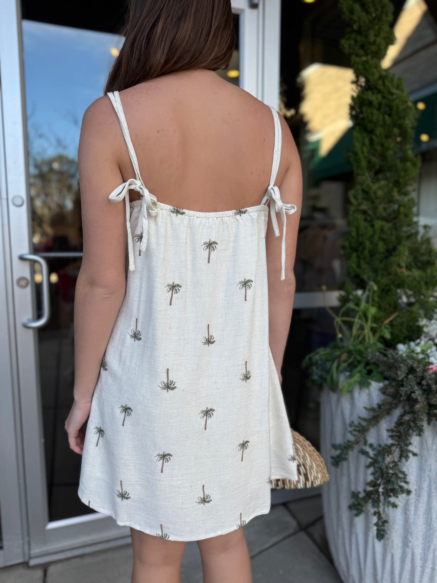 Drifting Palms Mini Dress