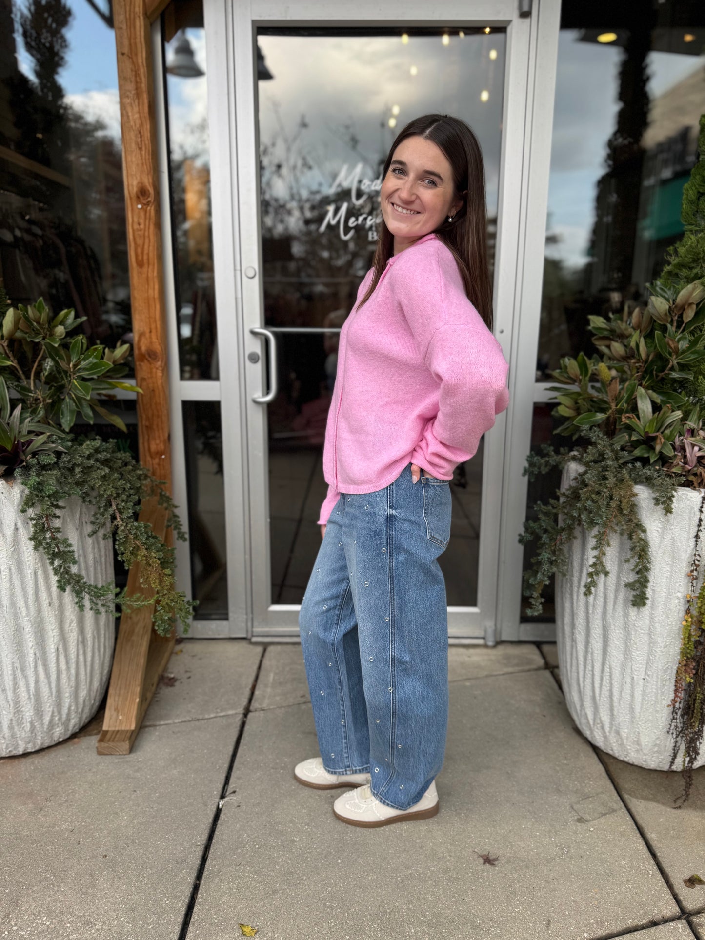 Sugared Pink Harper Cardigan