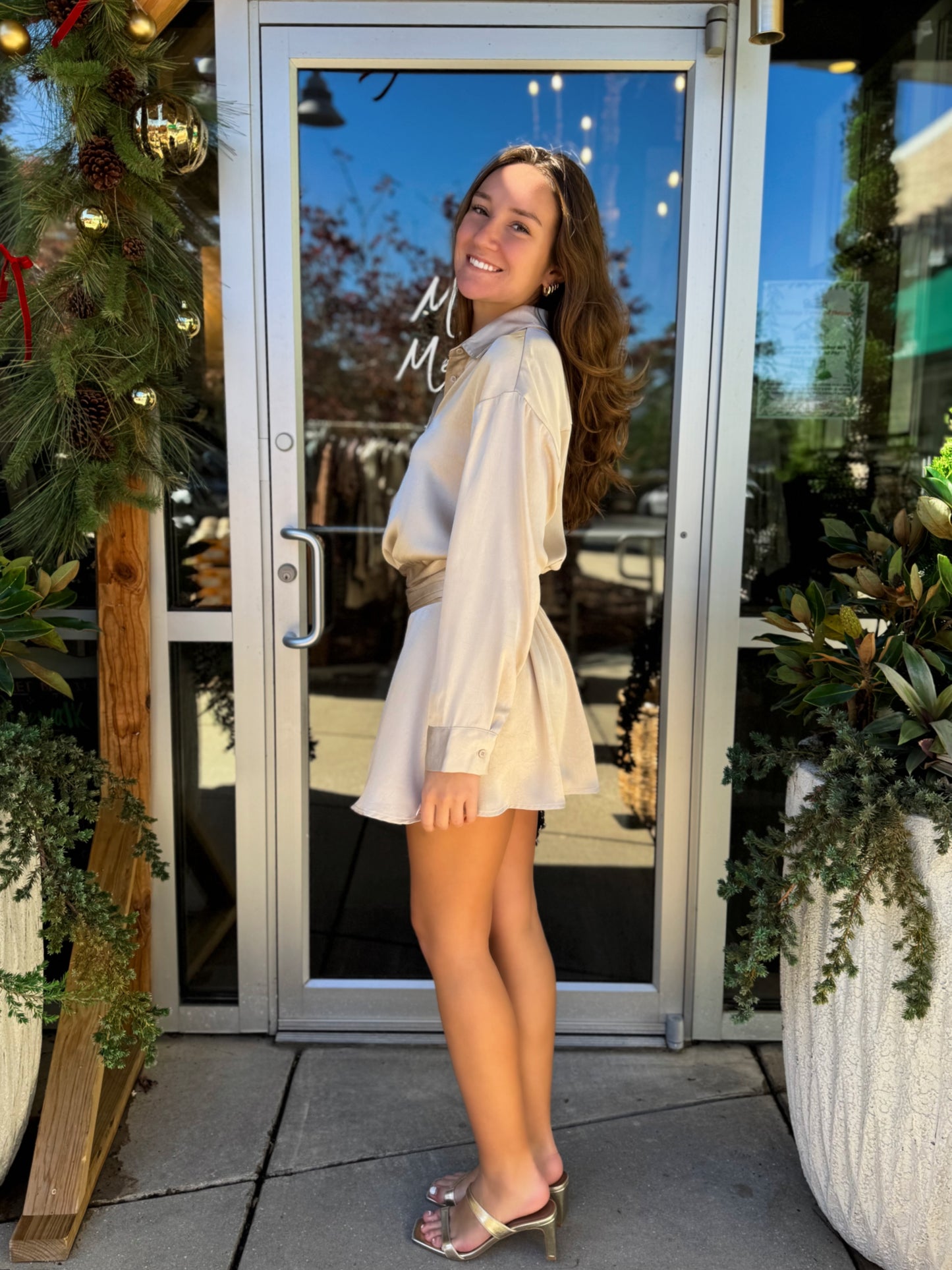 Prop Waist Mini Dress