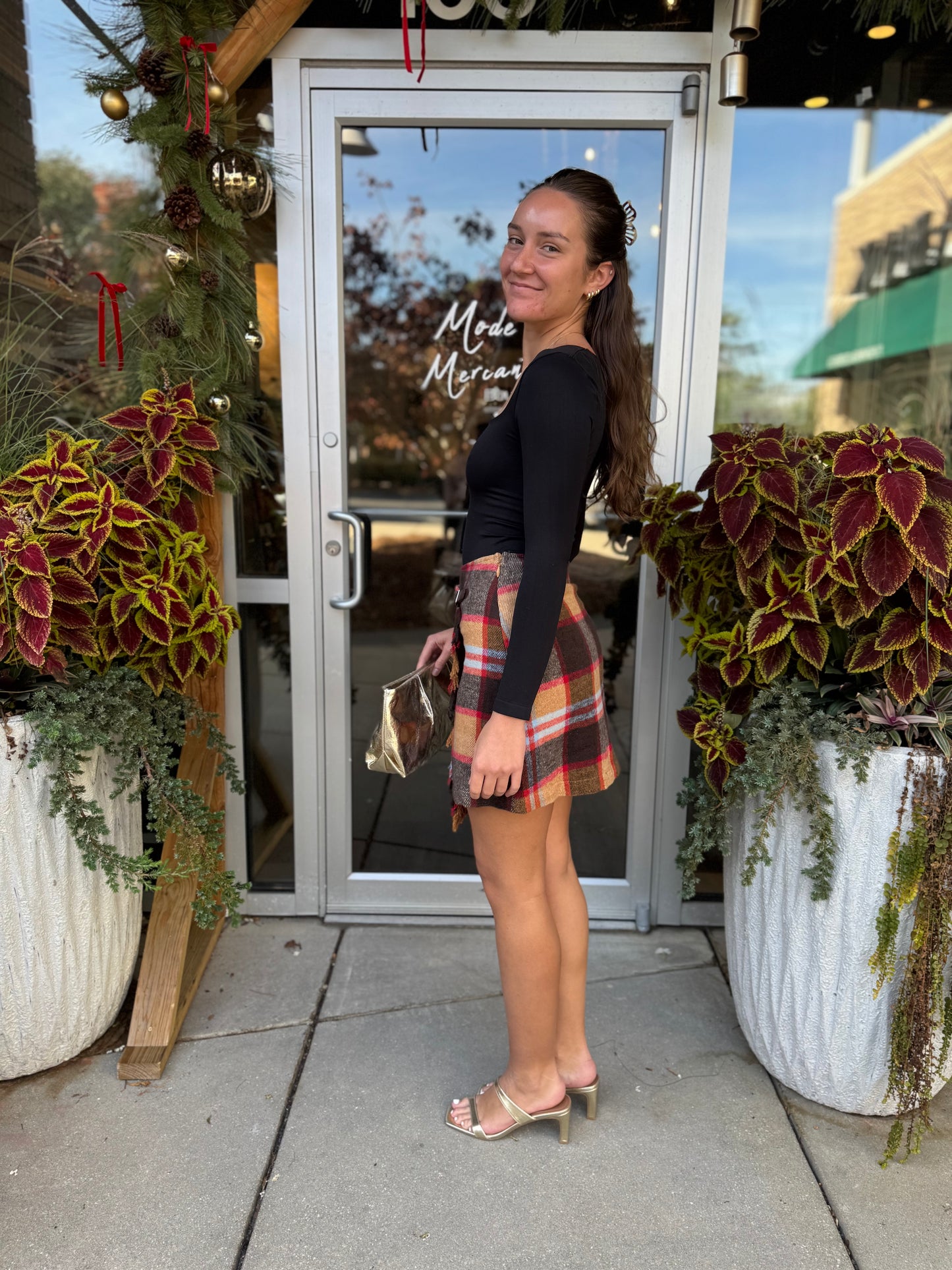 Pam Plaid Mini Skirt