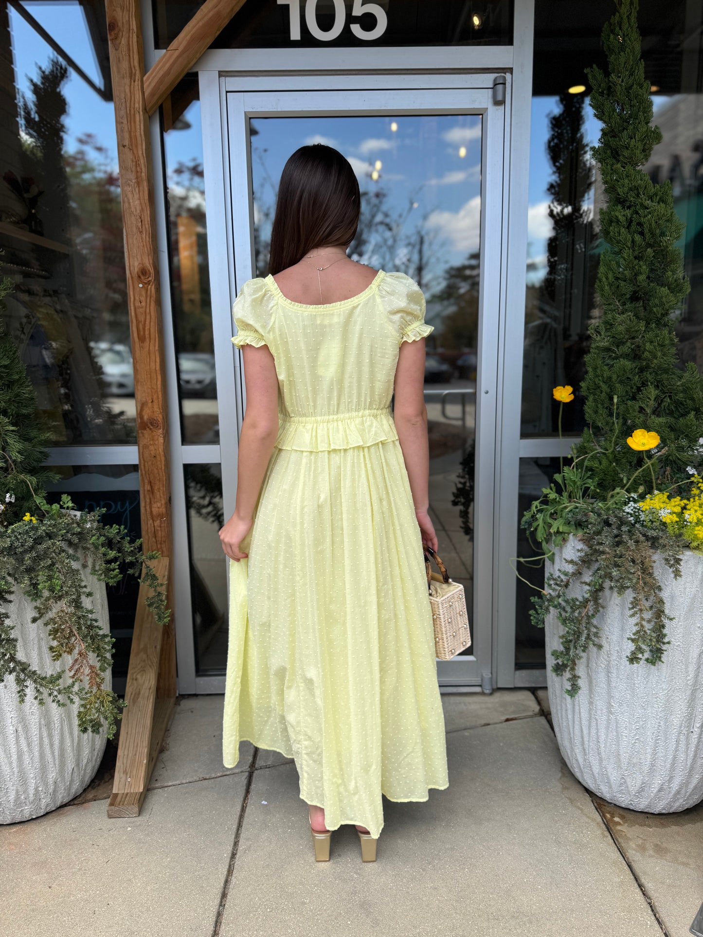 Swiss Dot Maxi Dress