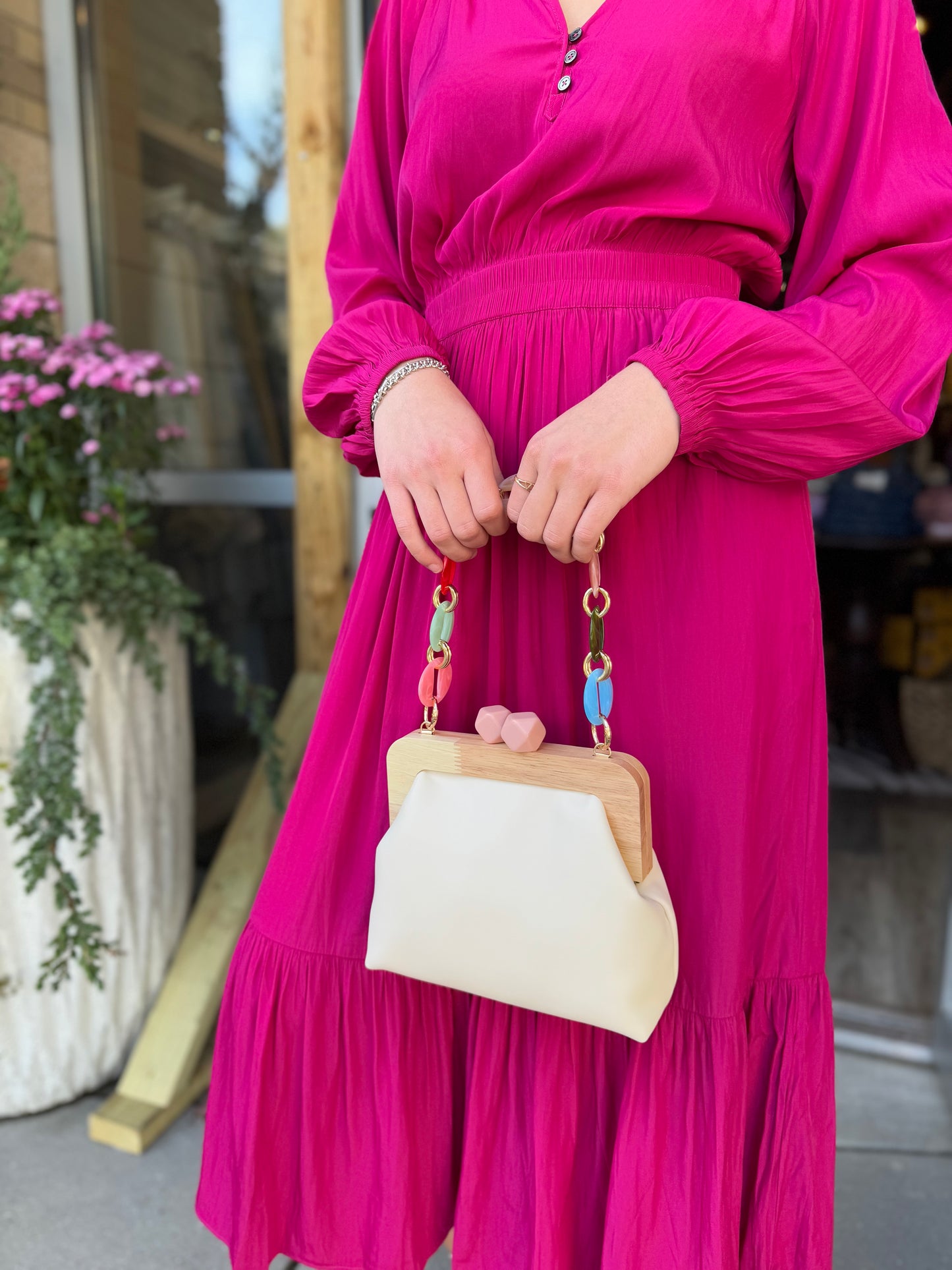 Deep Fuschia Maxi Dress