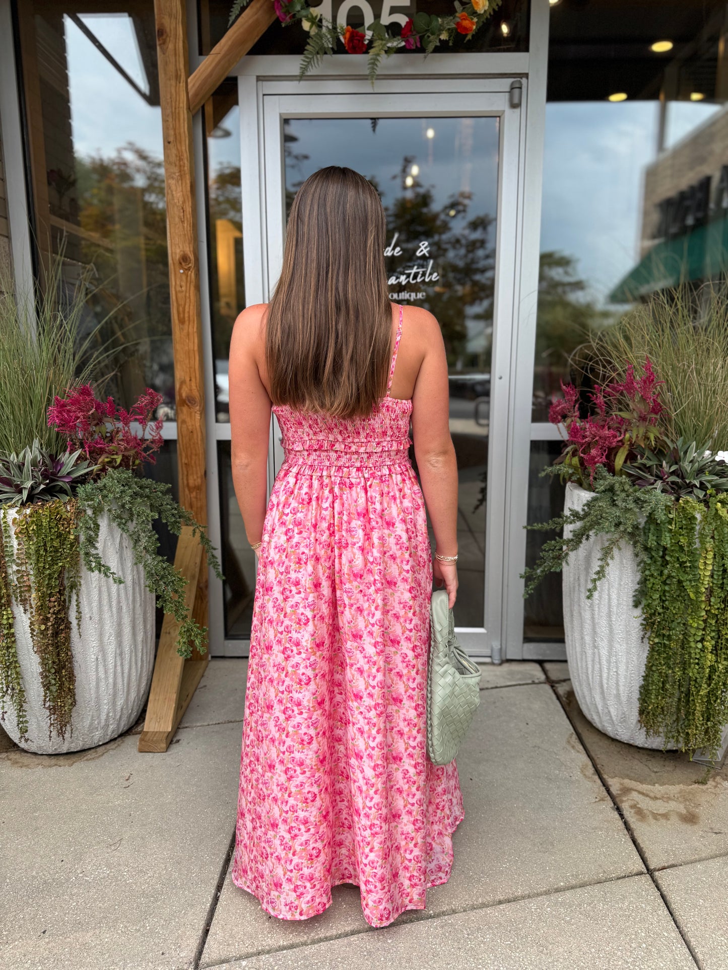 Rosy Breeze Maxi Dress
