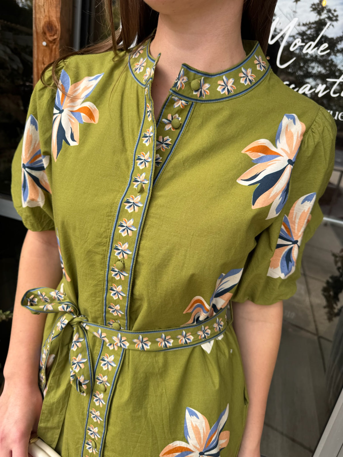 Floral Midi With Tie
