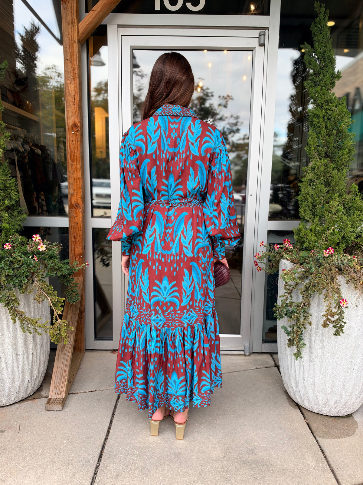 Emery Mocha Maxi Dress