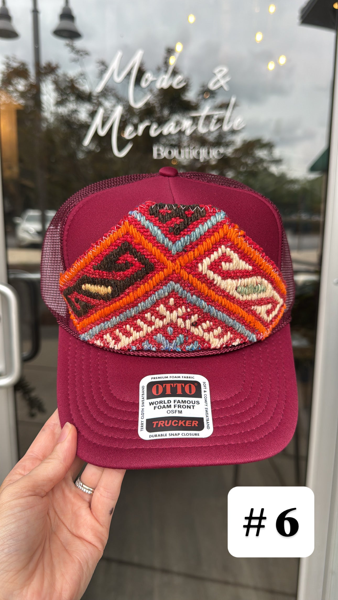 Garnet Orijinal Kilim Patch Trucker Hat