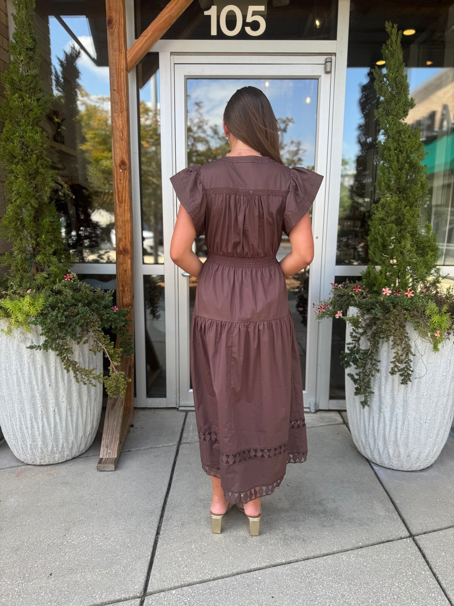Maxi With Knit Trim