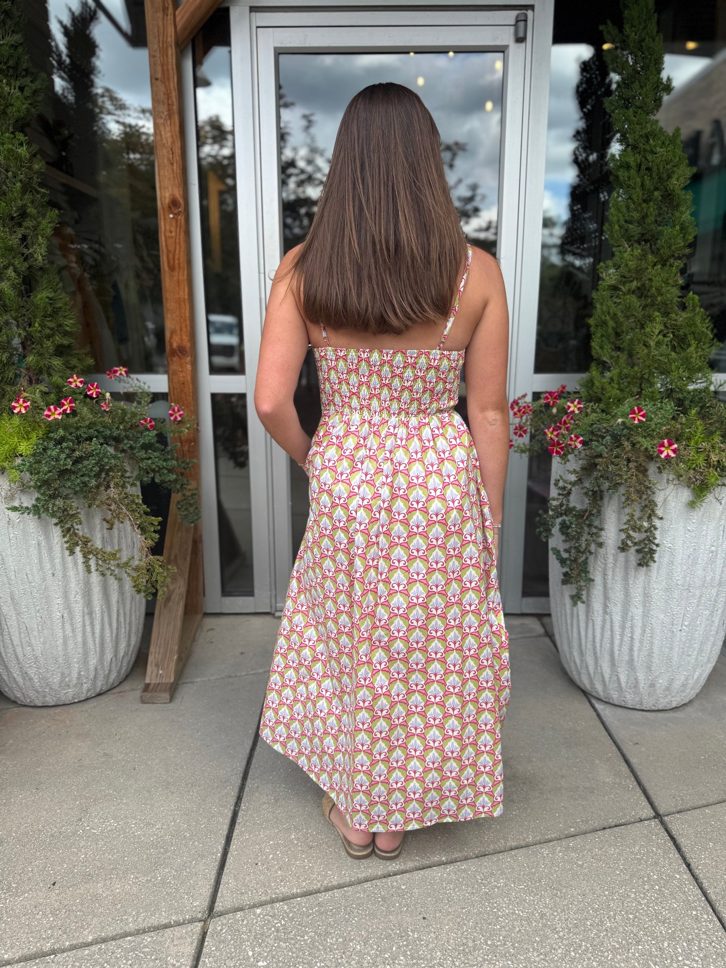 Mythic Petals Midi Dress