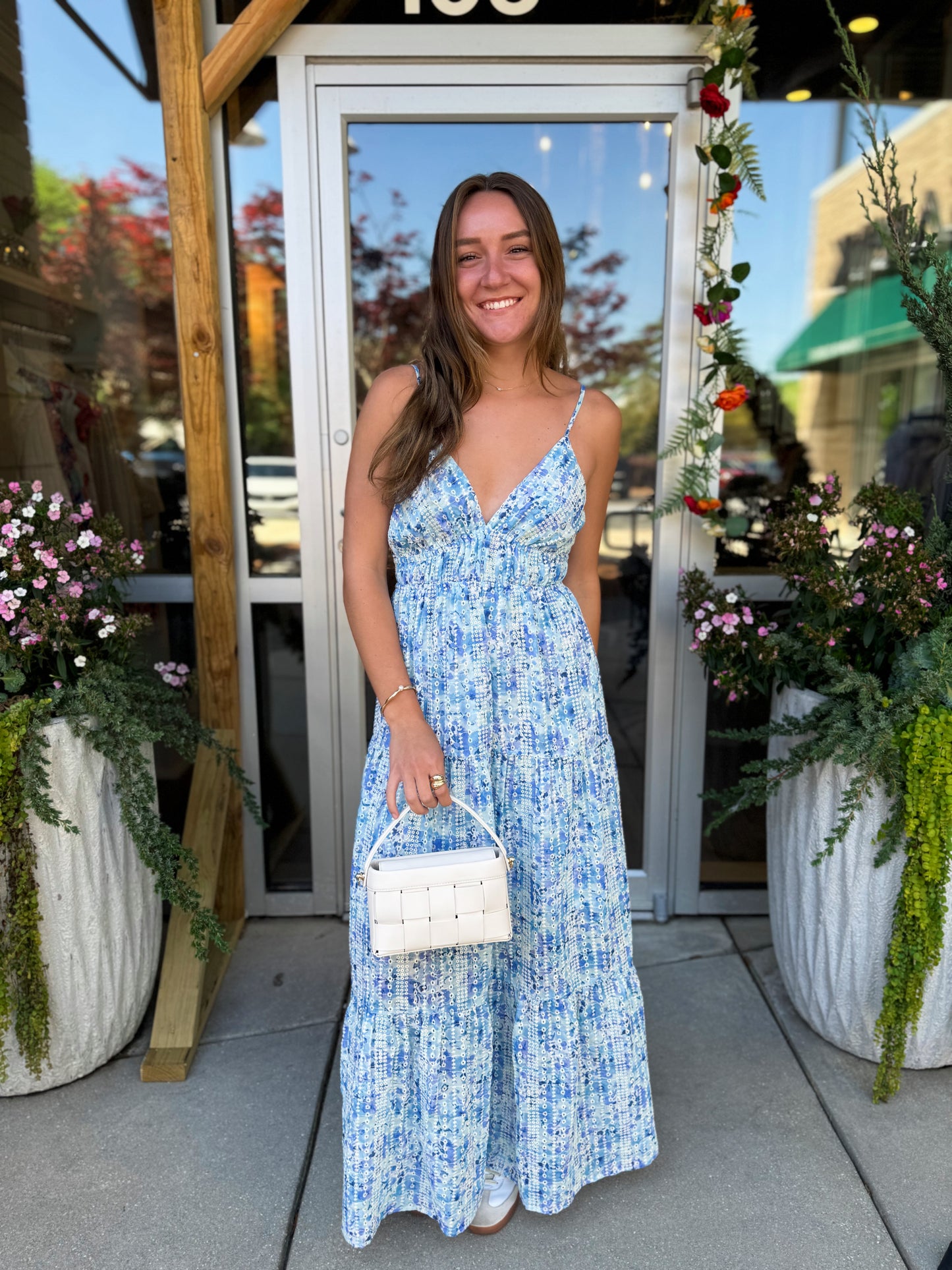 Eyelet Tie Back Maxi