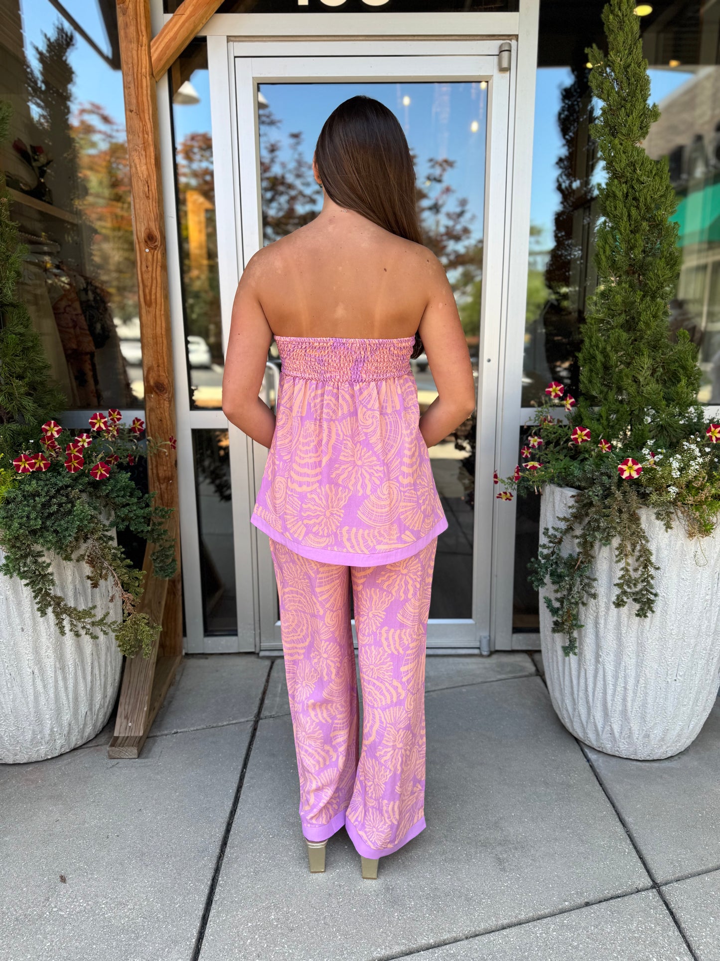 Pastel Shell Tube Top