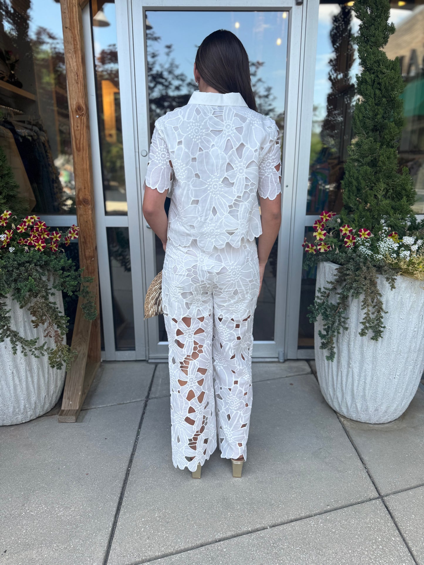 Jane Eyelet Pant