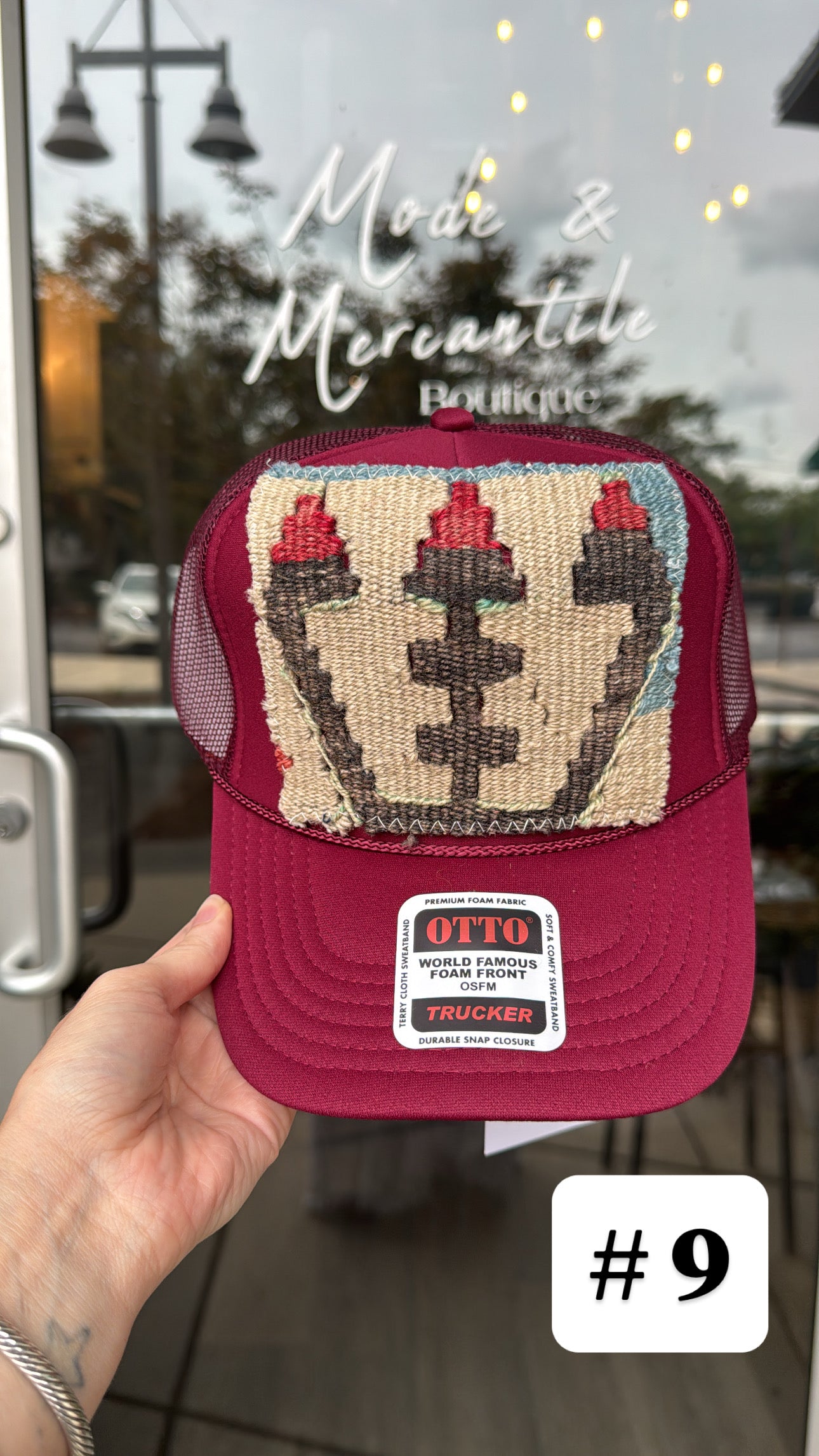Garnet Orijinal Kilim Patch Trucker Hat