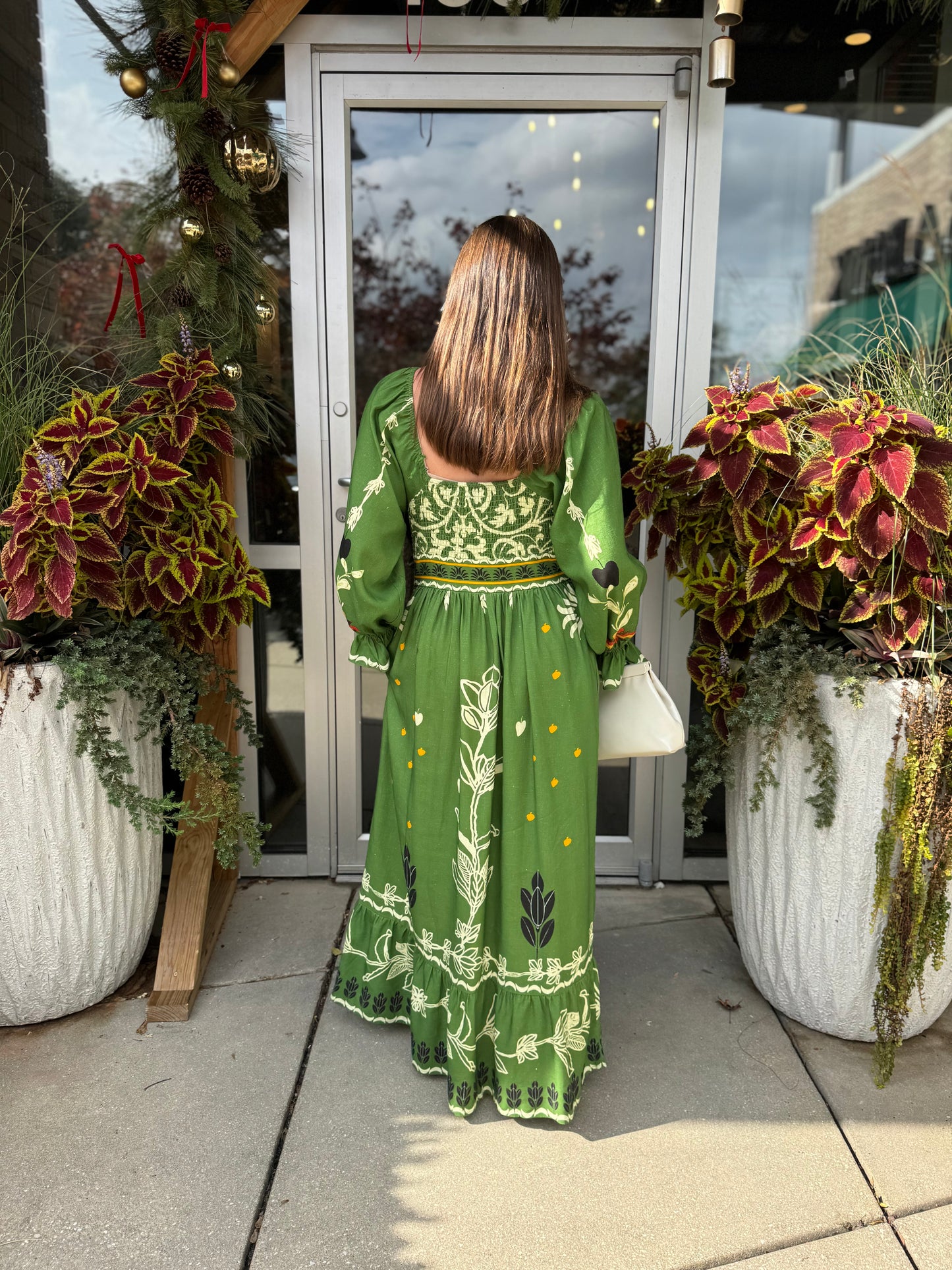 Green Holiday Garden Dress