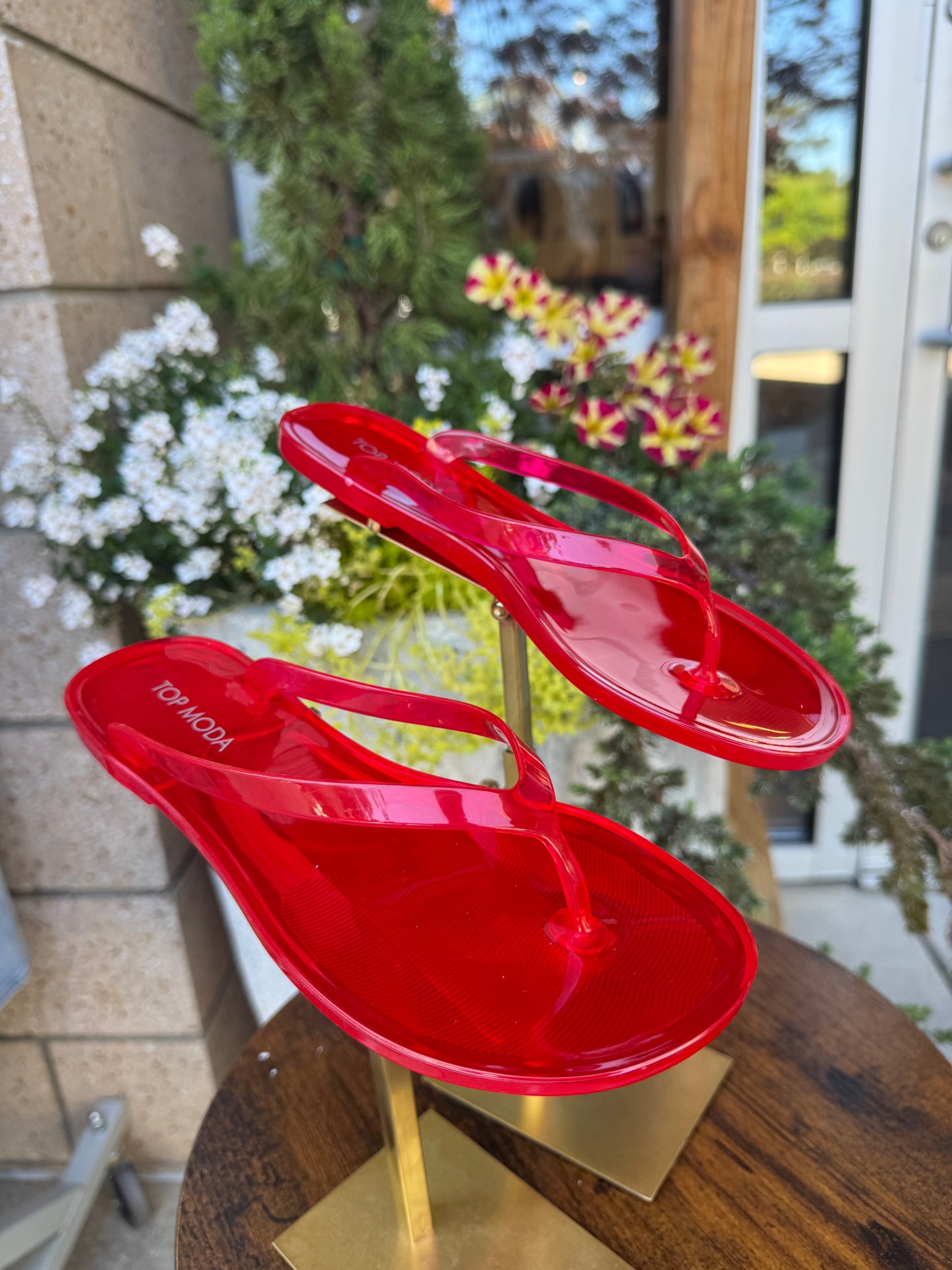 Red Jelly Sandals