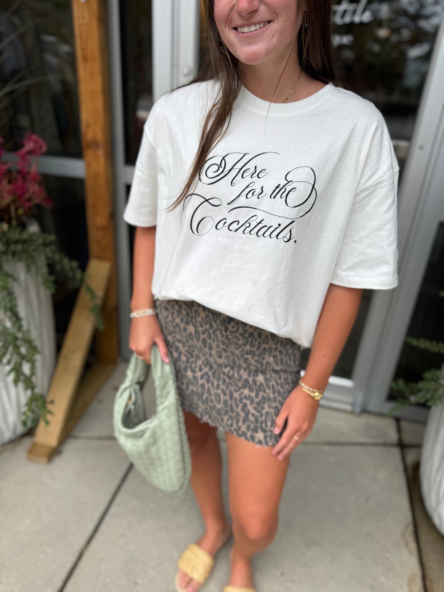 Here For The Cocktails Tee