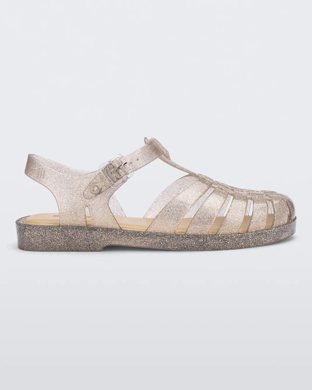 Melissa Silver Glitter Sandals