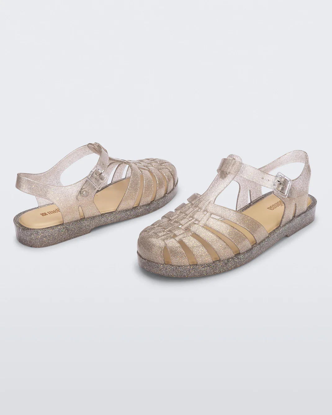Melissa Silver Glitter Sandals