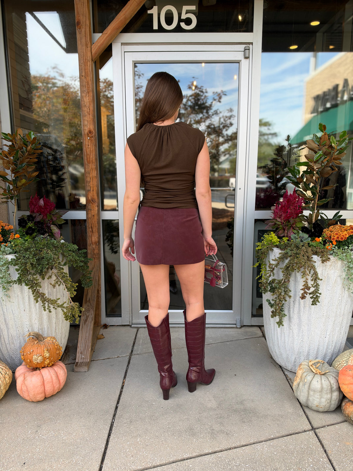 Brown & Cream Kelsi Top