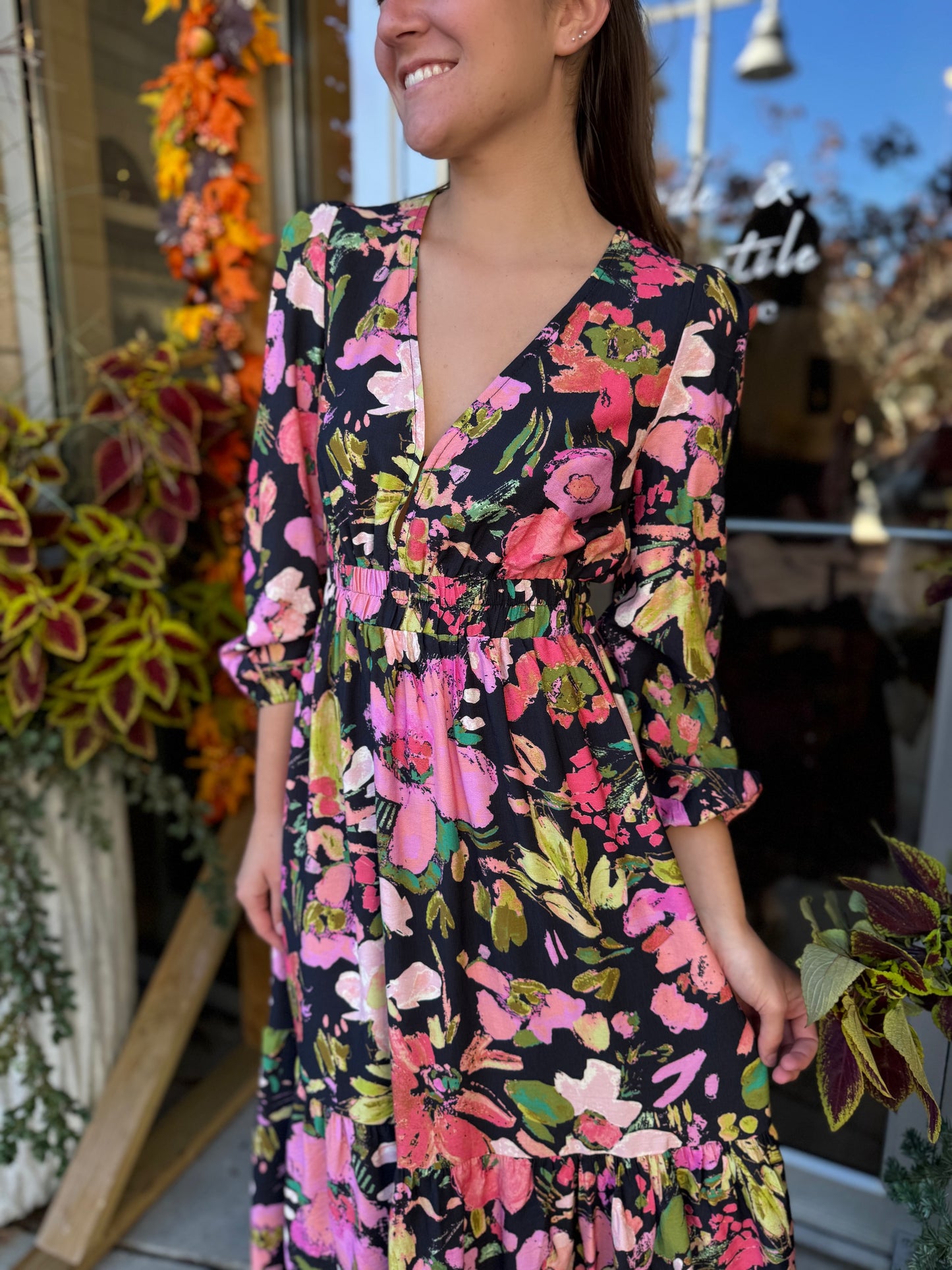 Midnight Garden Maxi Dress