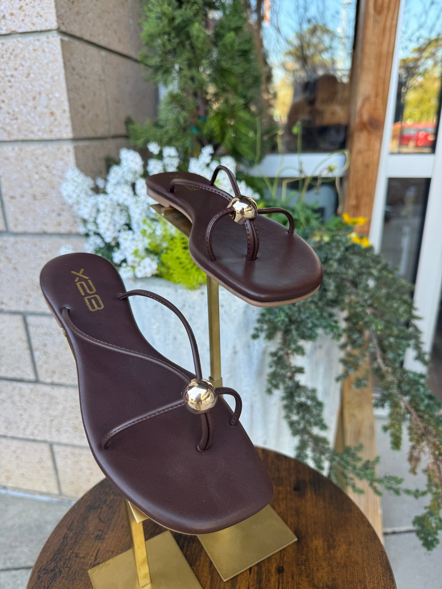 Chocolate Gold Ball Sandal