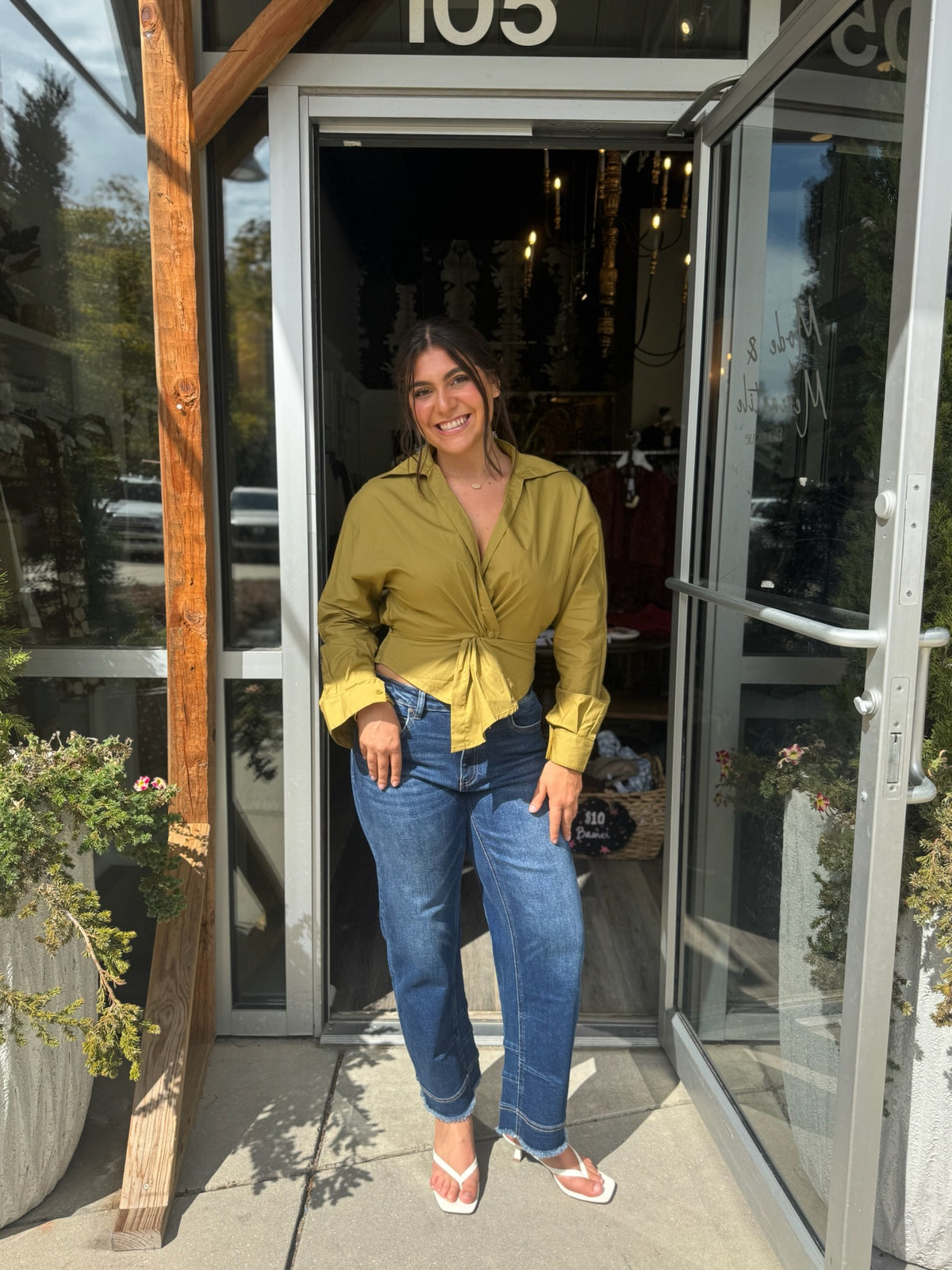 Twist Asymmetrical Blouse