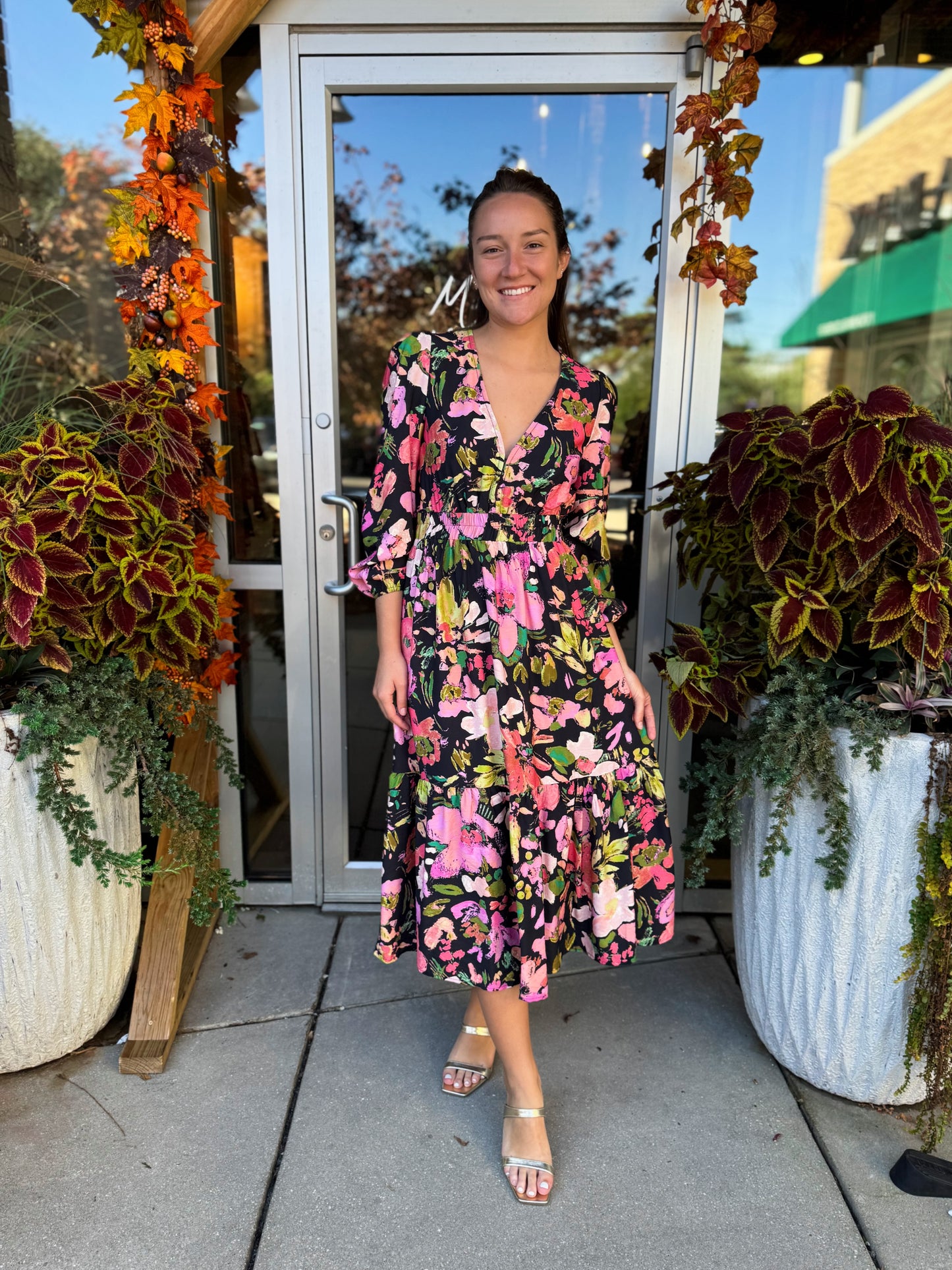 Midnight Garden Maxi Dress