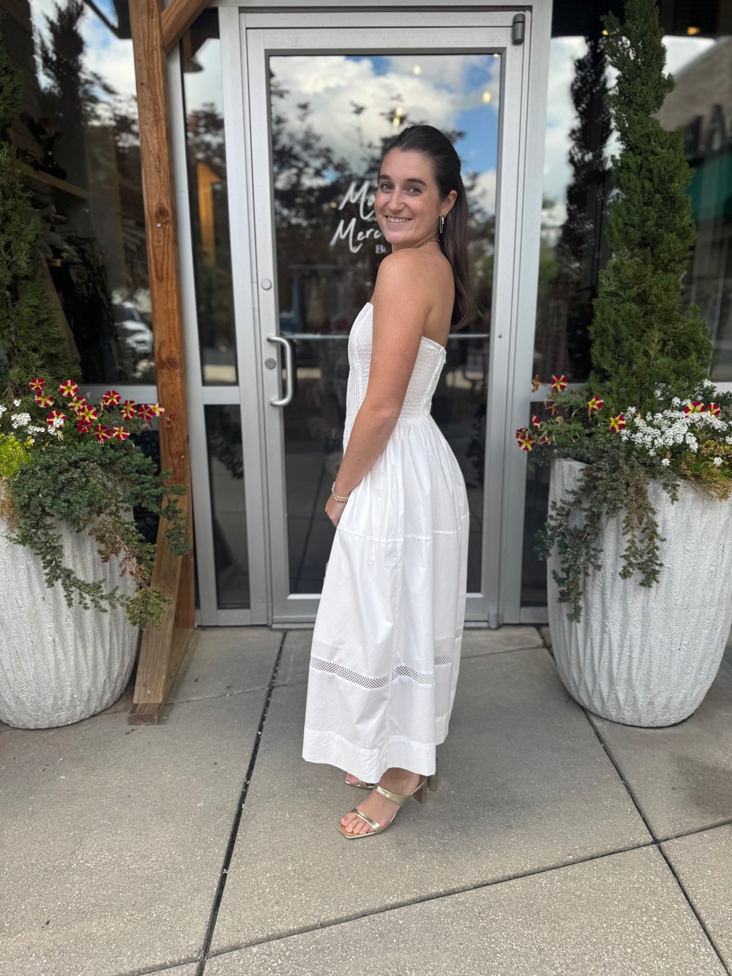 Strapless A Line Dress