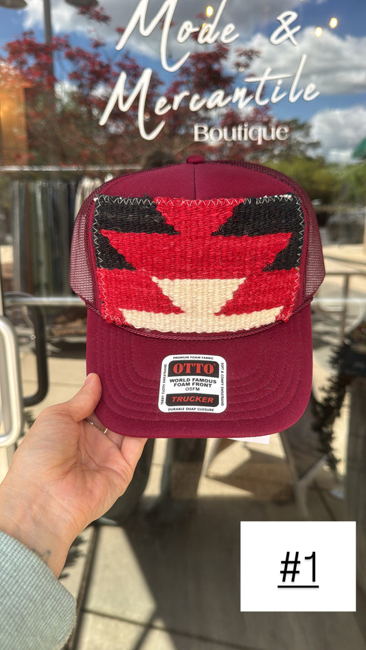 Garnet Orijinal Kilim Patch Trucker Hat
