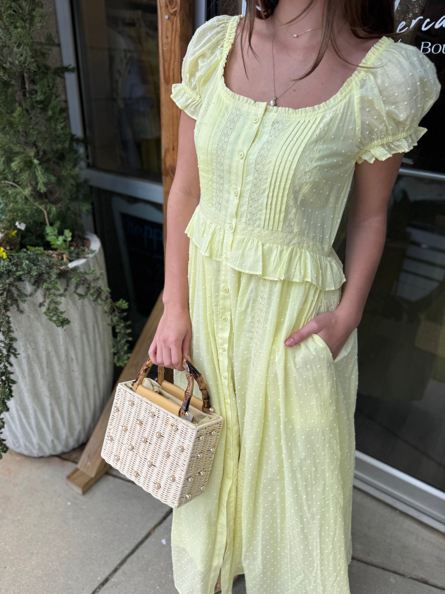 Swiss Dot Maxi Dress