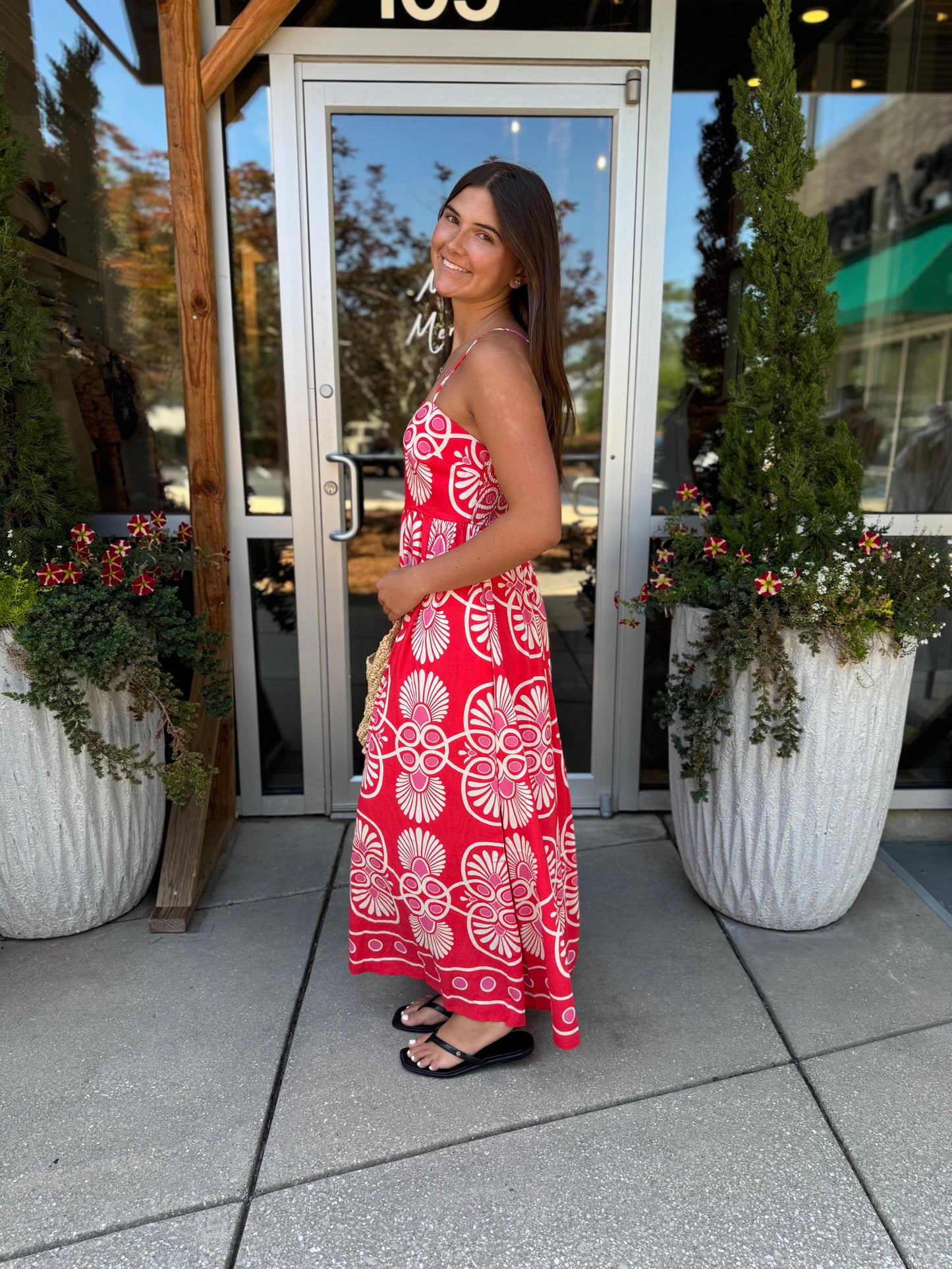Rojo Medallion Maxi Dress