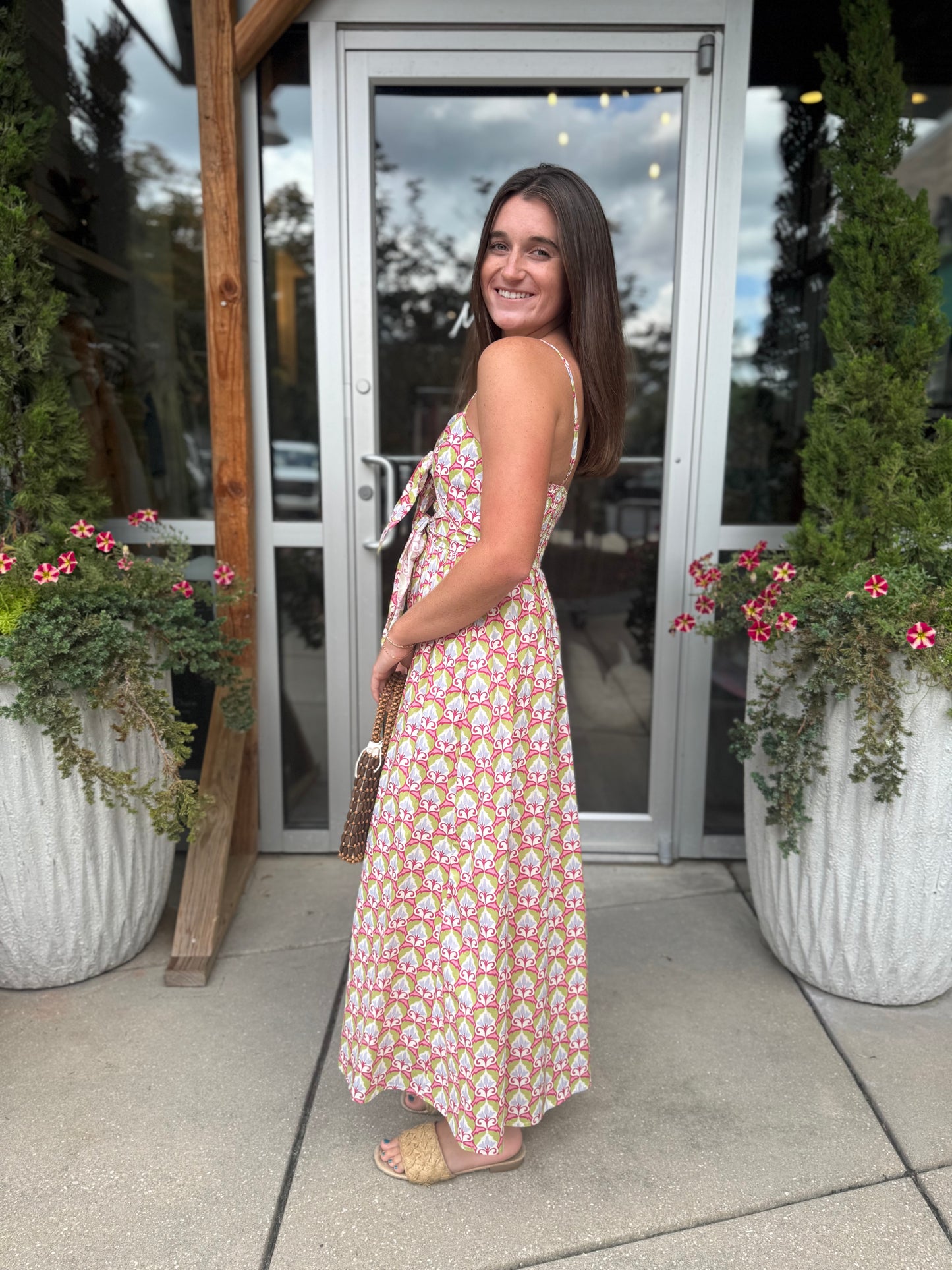Mythic Petals Midi Dress
