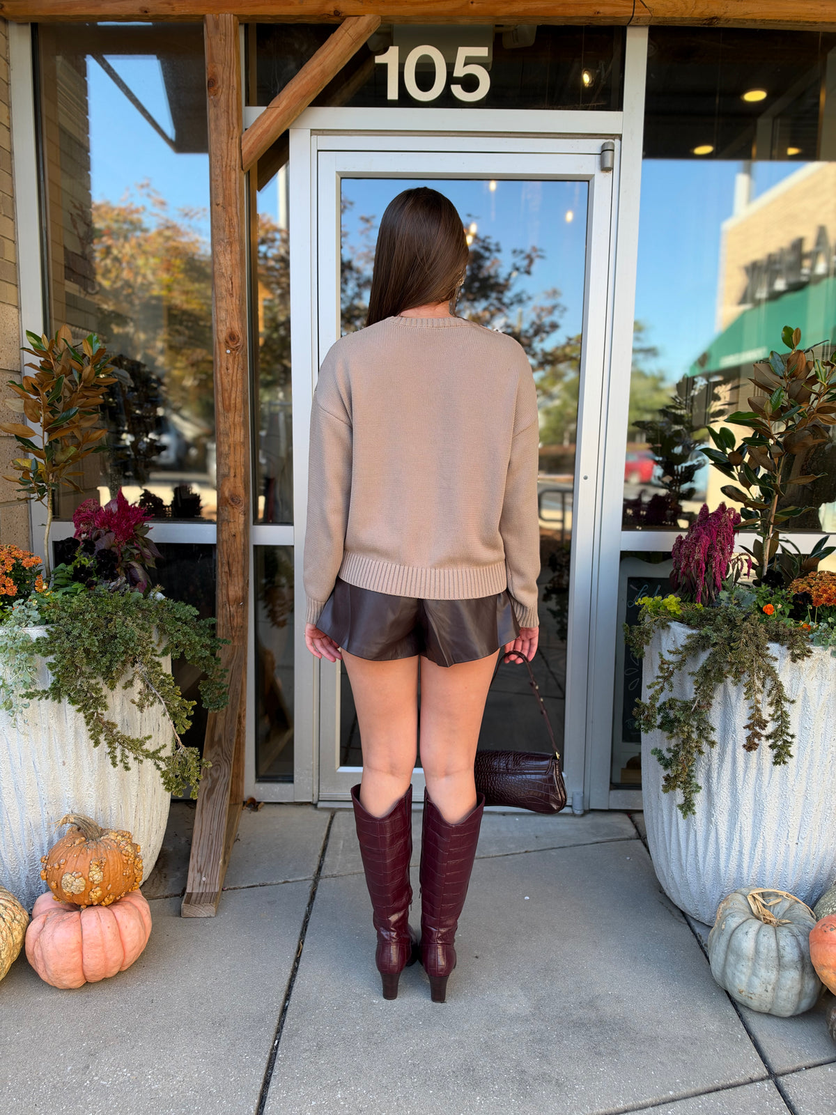 Khaki Embellished Dog Sweater