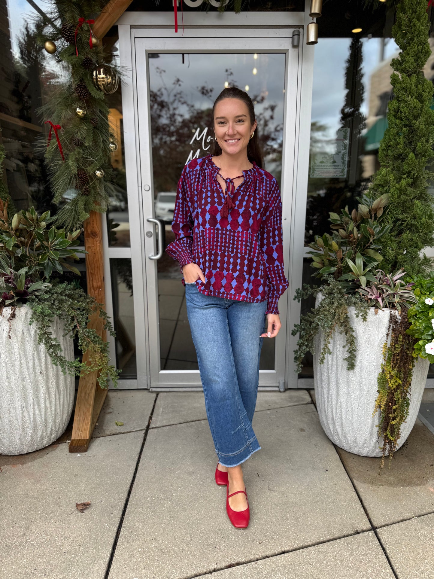 Ramsay Abstract Blouse