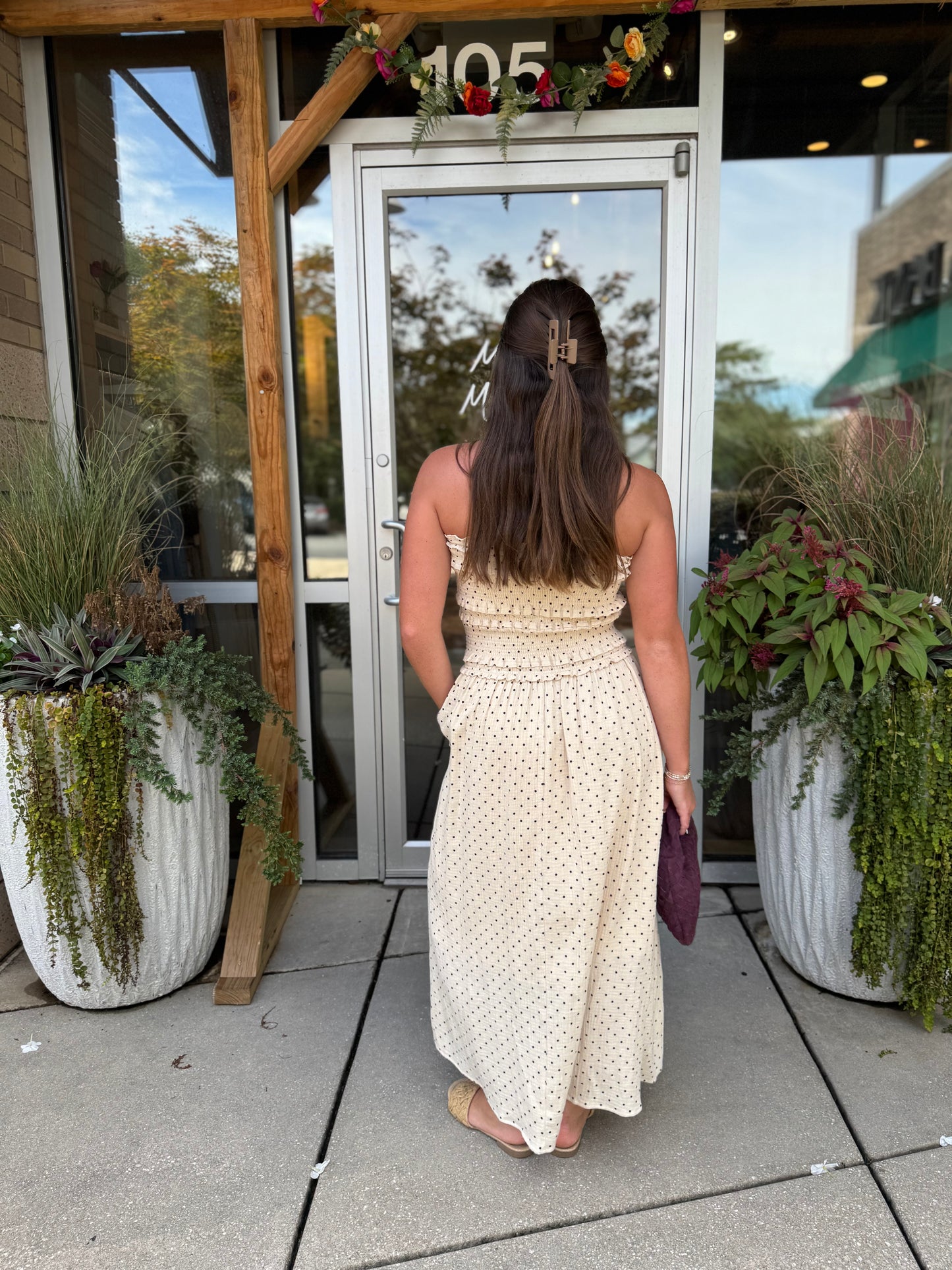 Polka Dot Maxi Dress