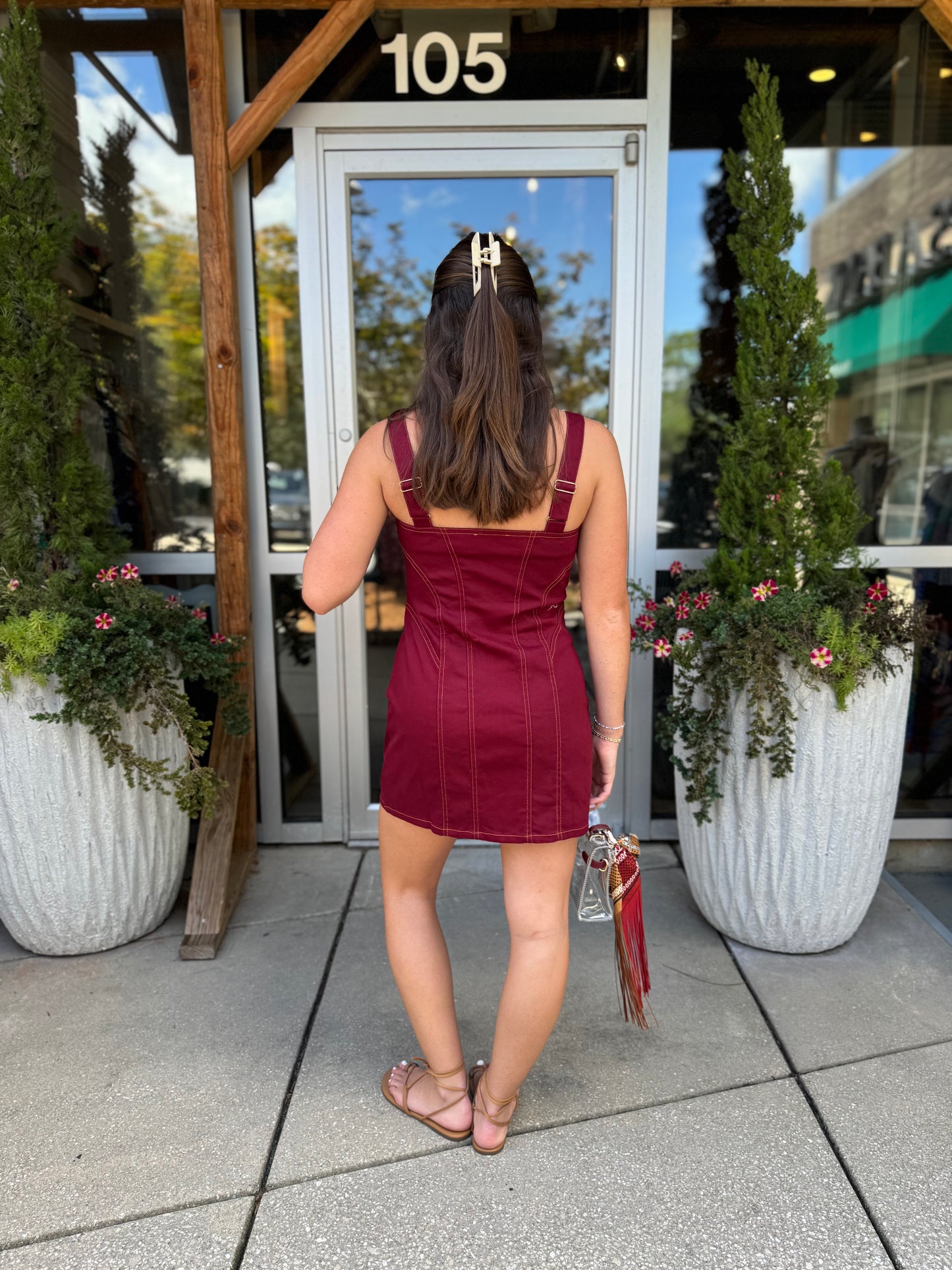 Zip Front Mini Dress