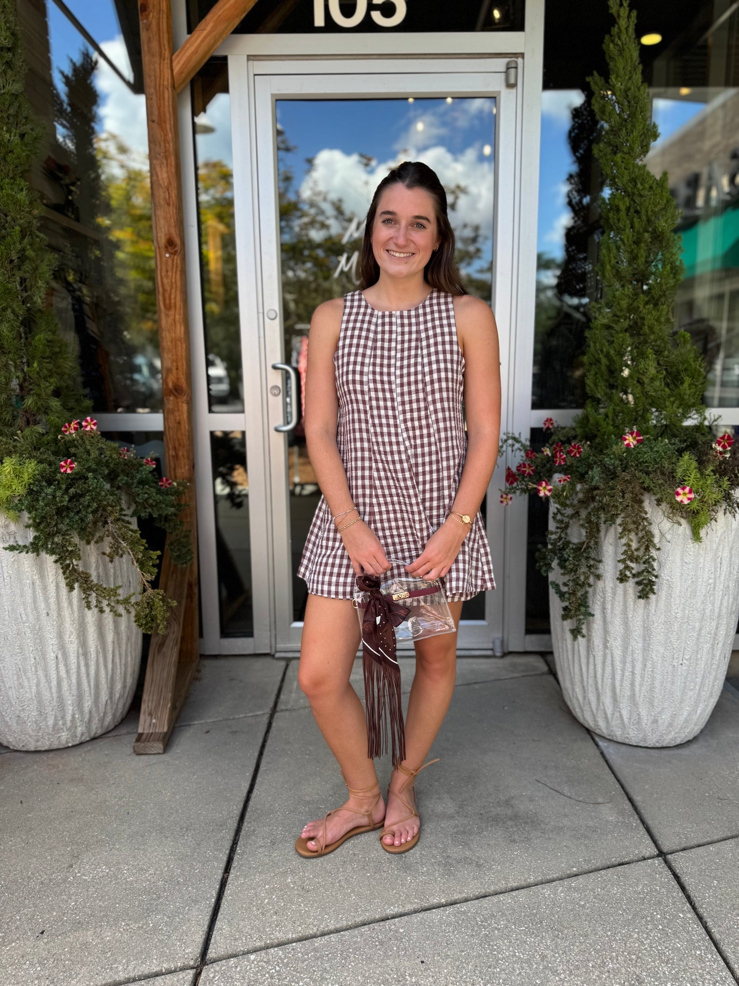 Gingham Romper